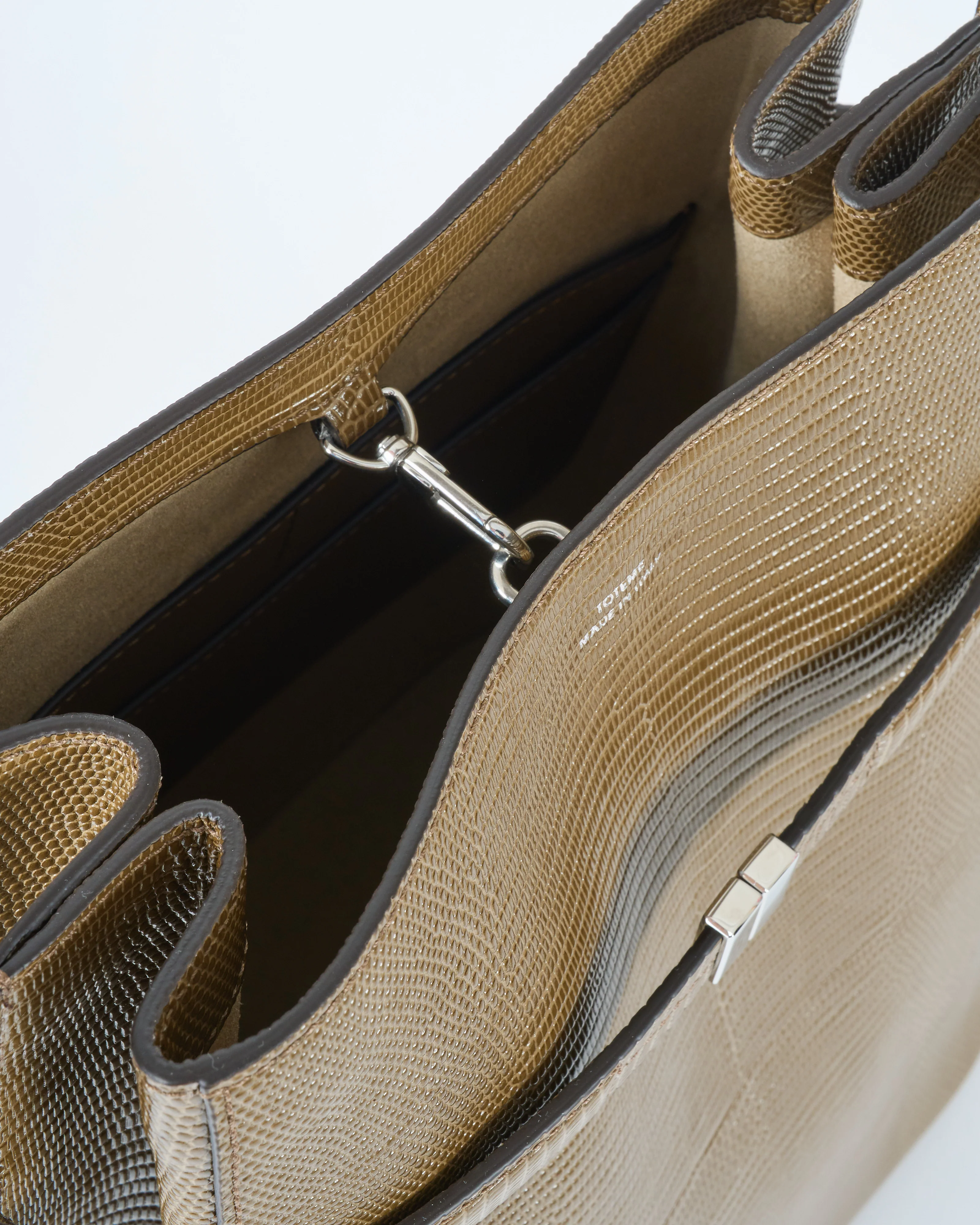 belted lizard embossed bucket bag - Image 6