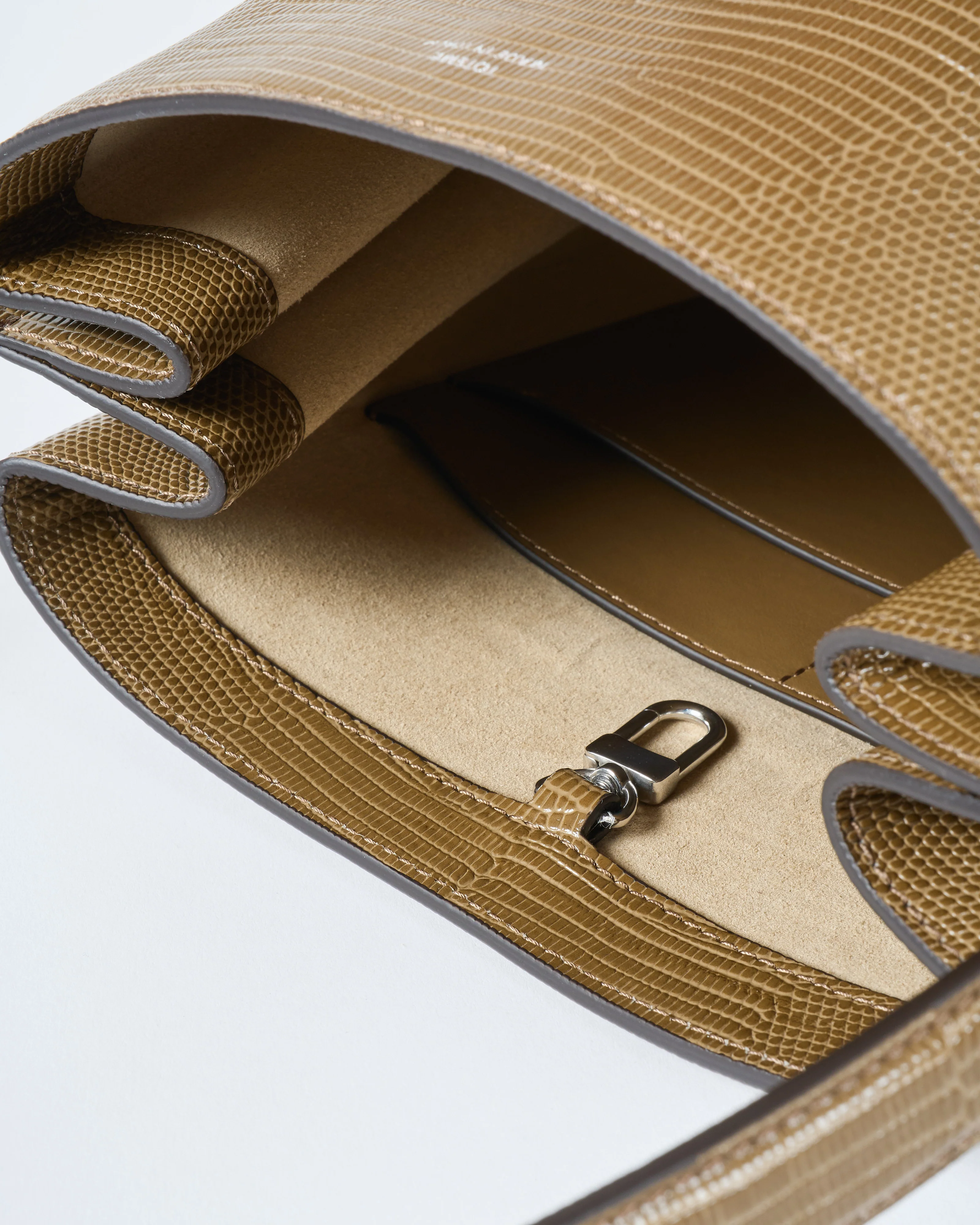 belted lizard embossed bucket bag - Image 7