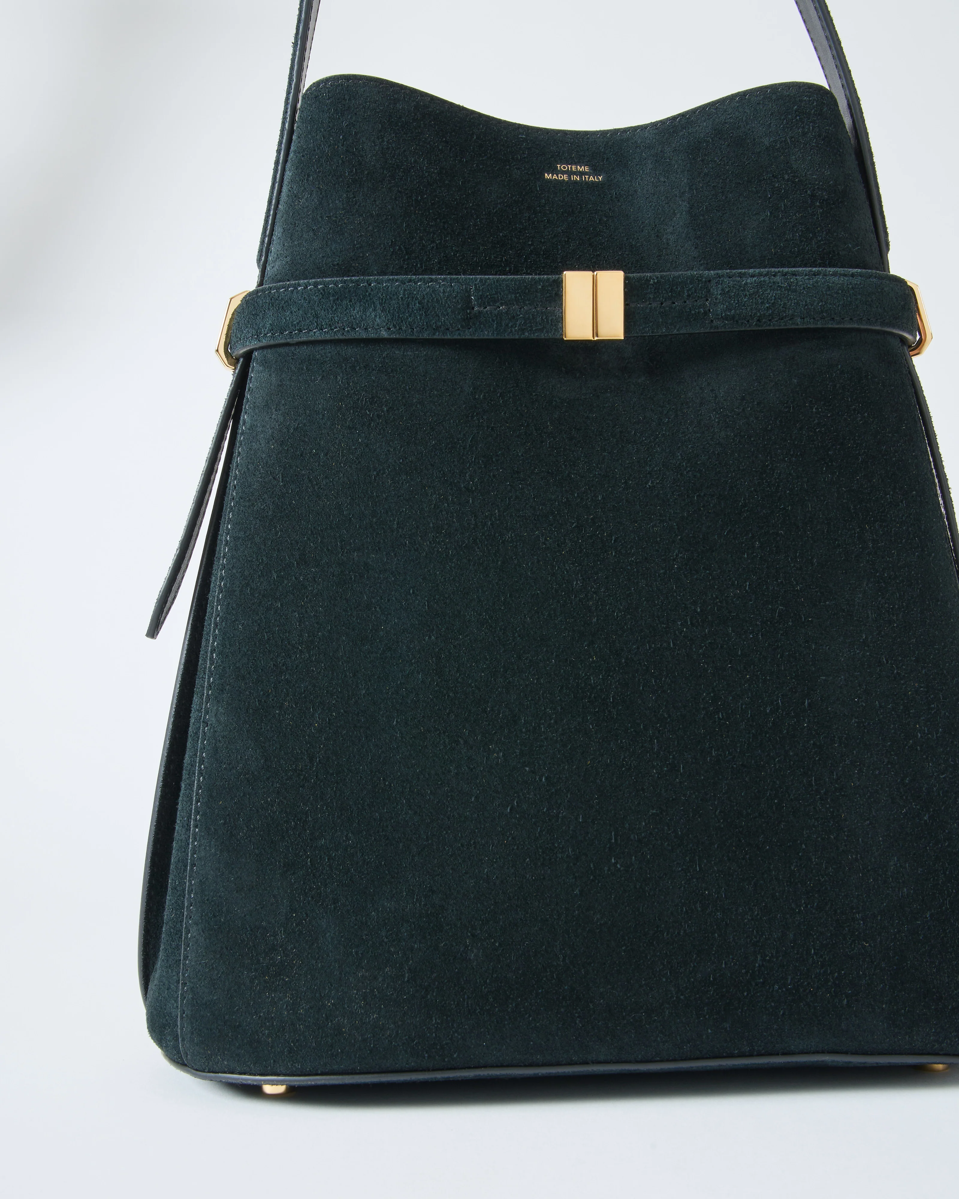 belted suede bucket bag - Image 2