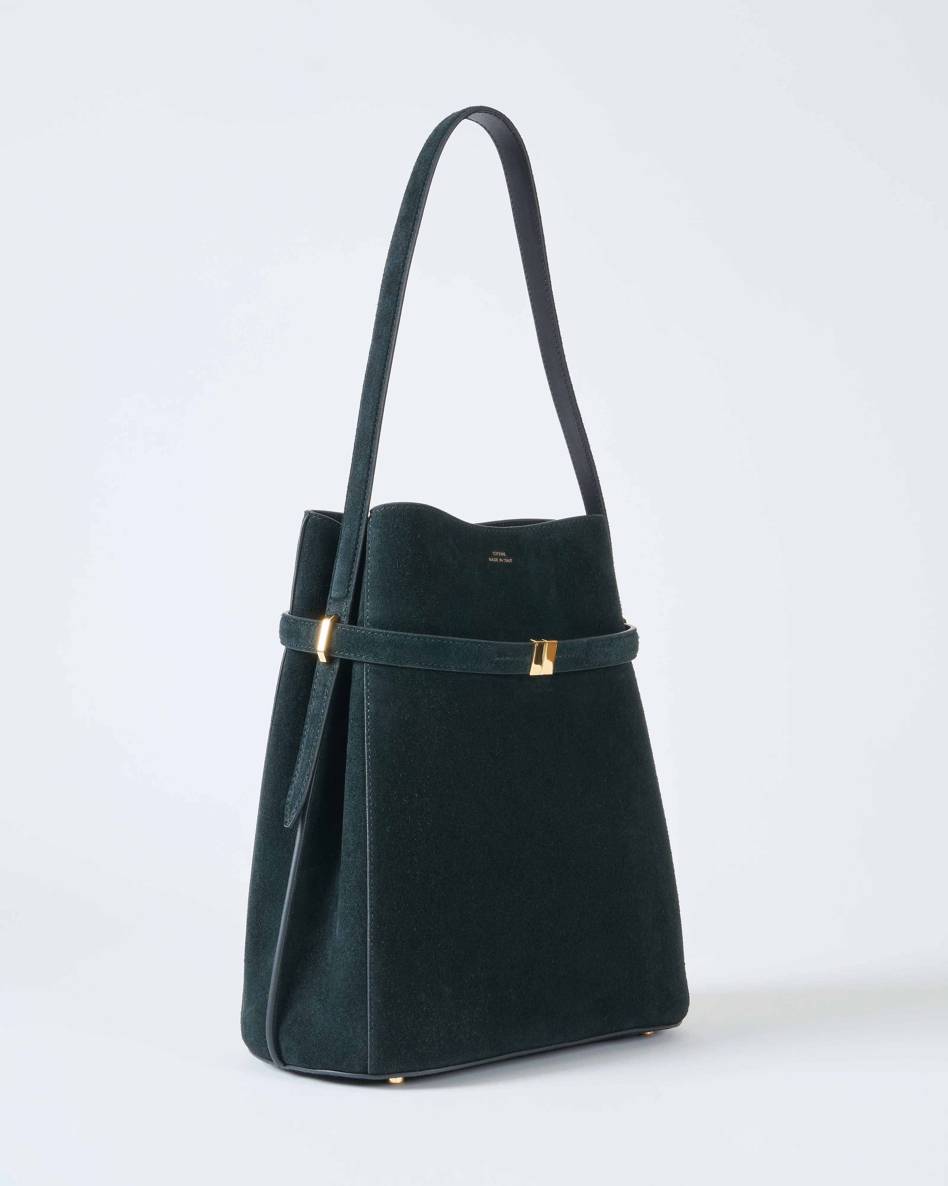 belted suede bucket bag - Image 3