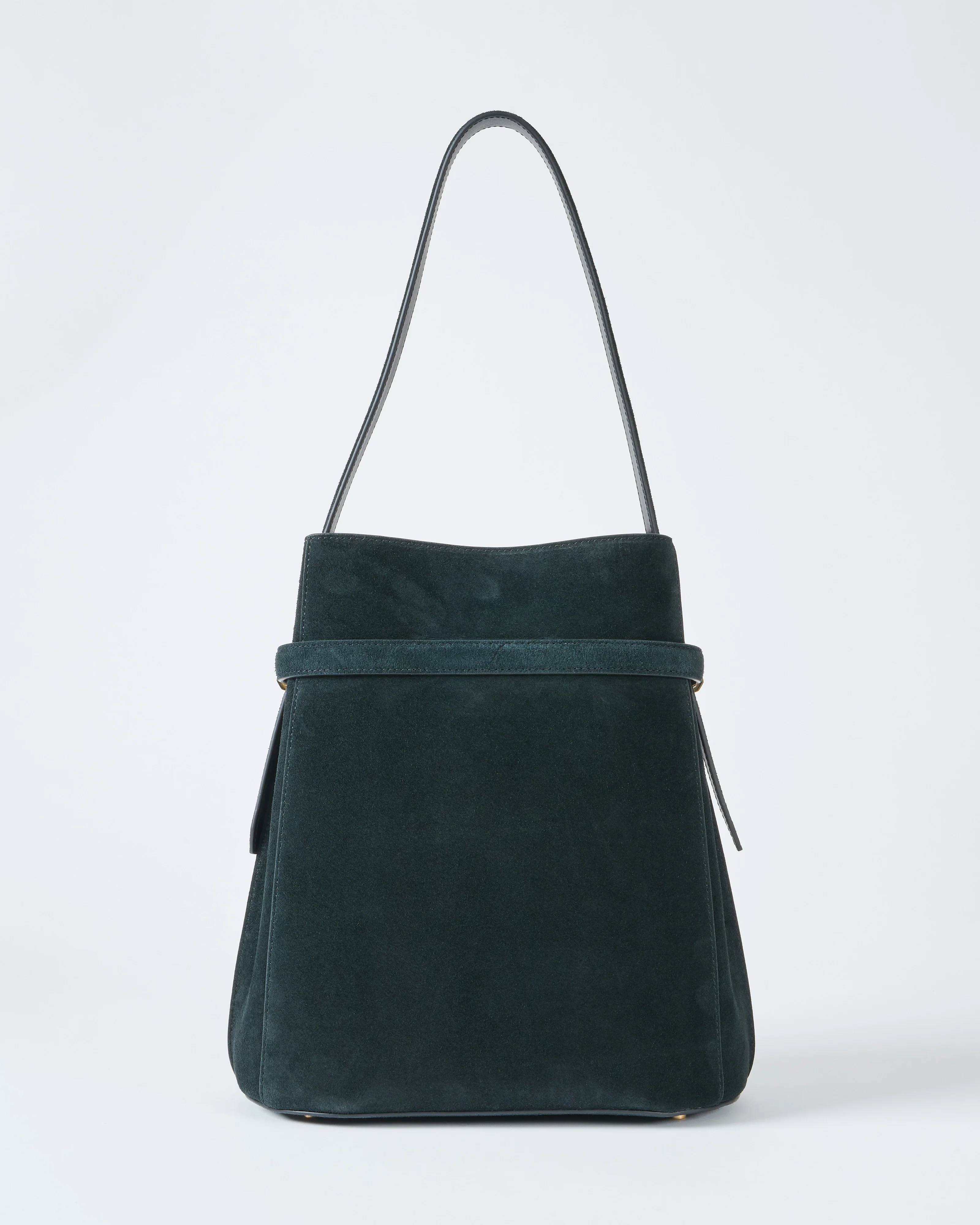 belted suede bucket bag - Image 5