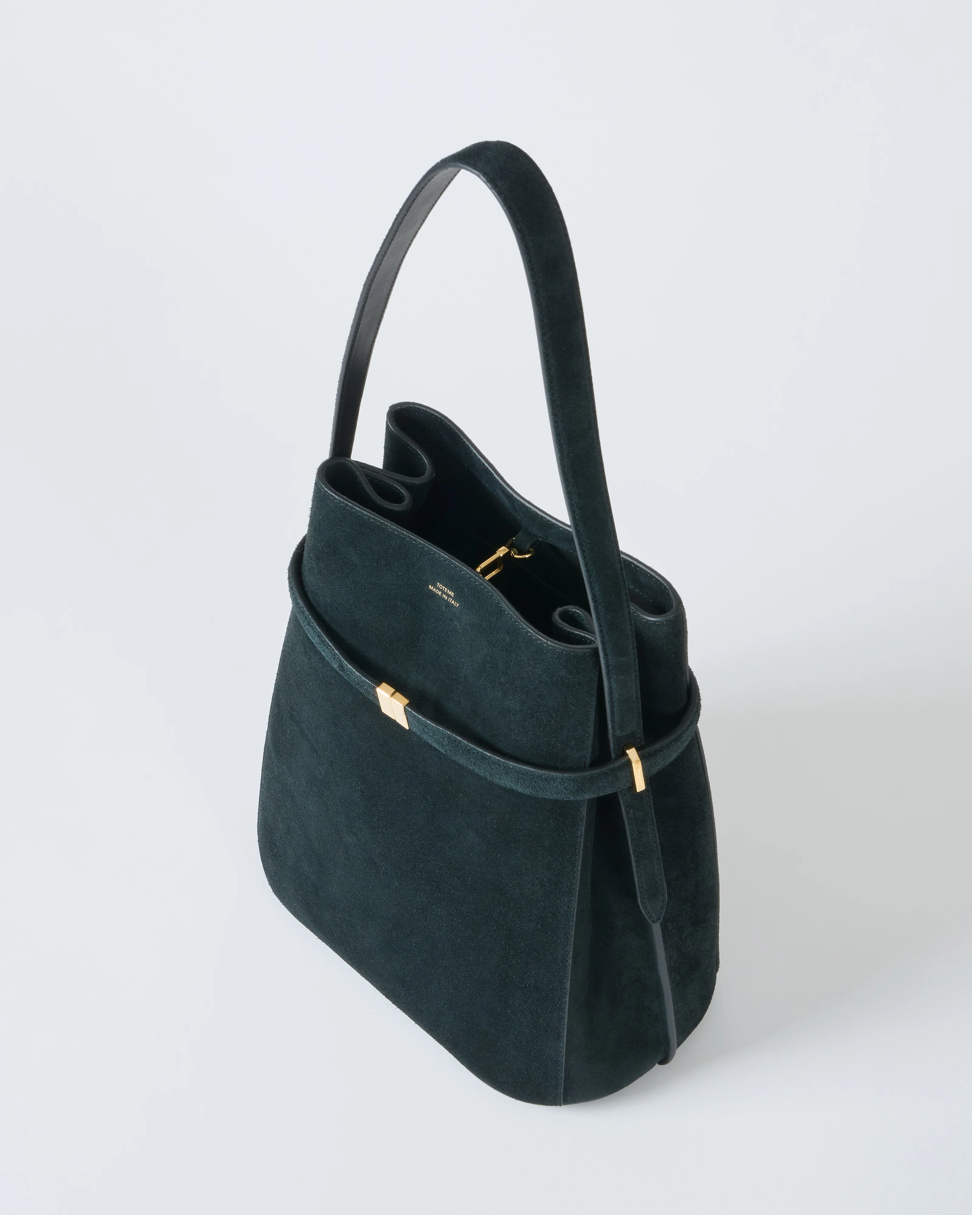 belted suede bucket bag - Image 6