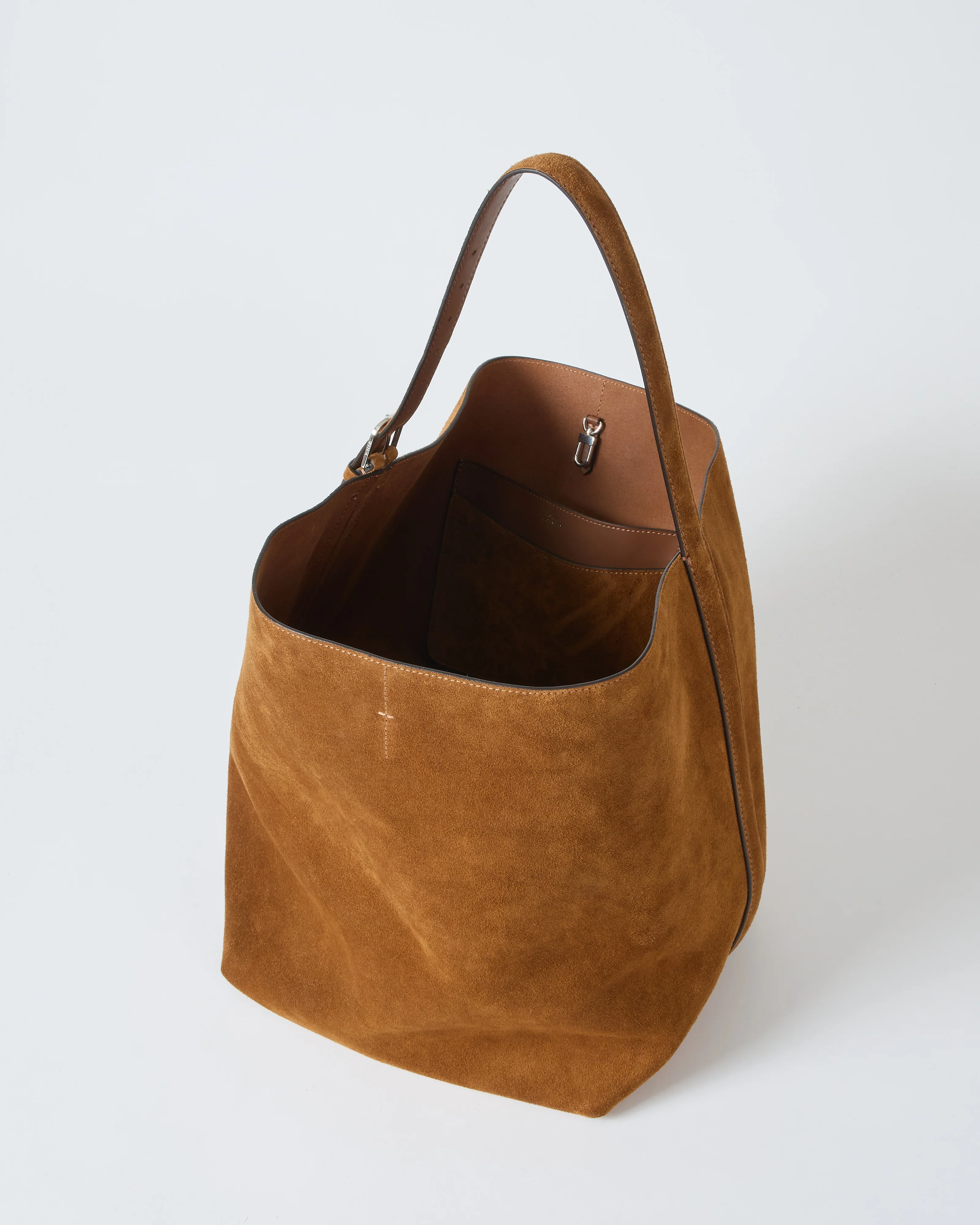 belted suede tote - Image 2