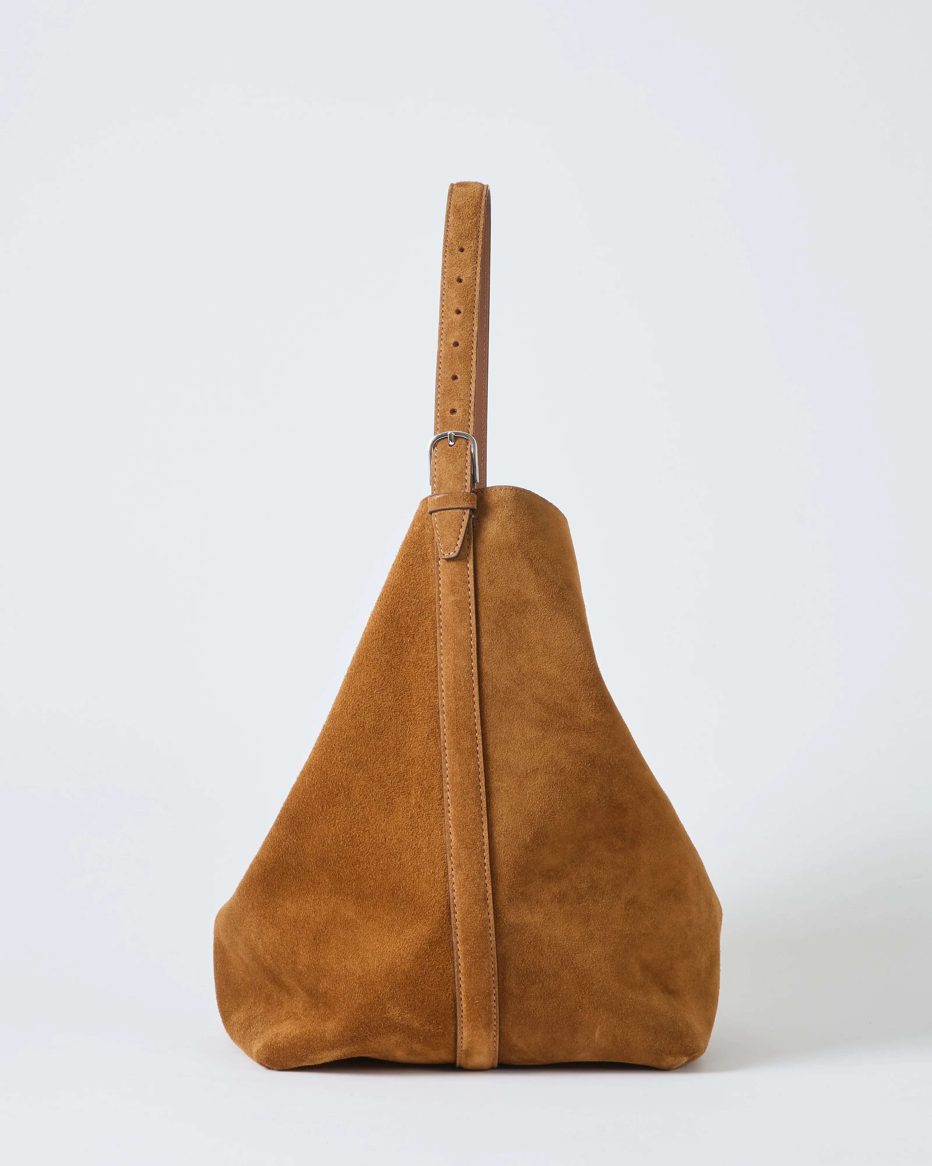 belted suede tote - Image 3