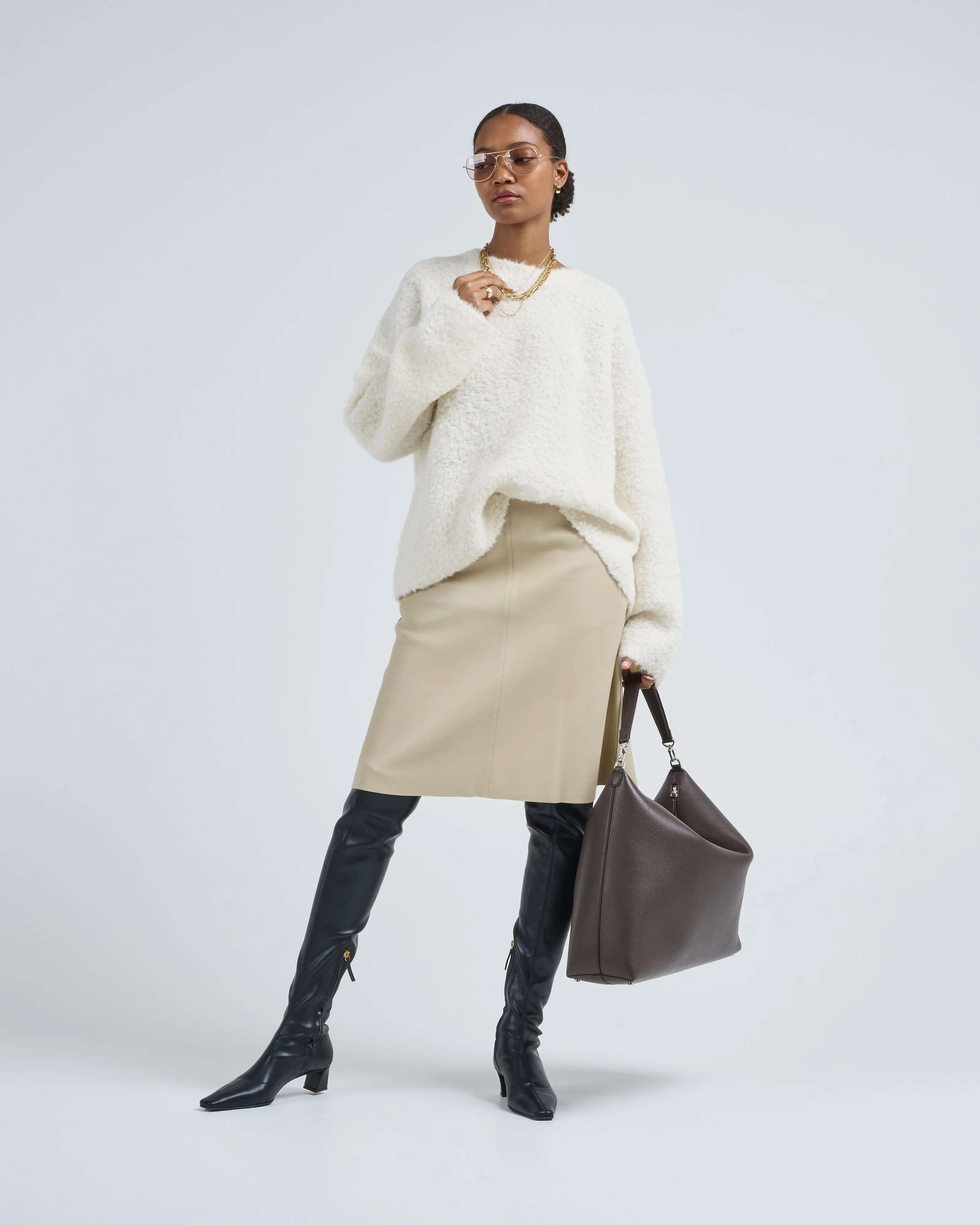 boxy boucle knit - Image 3
