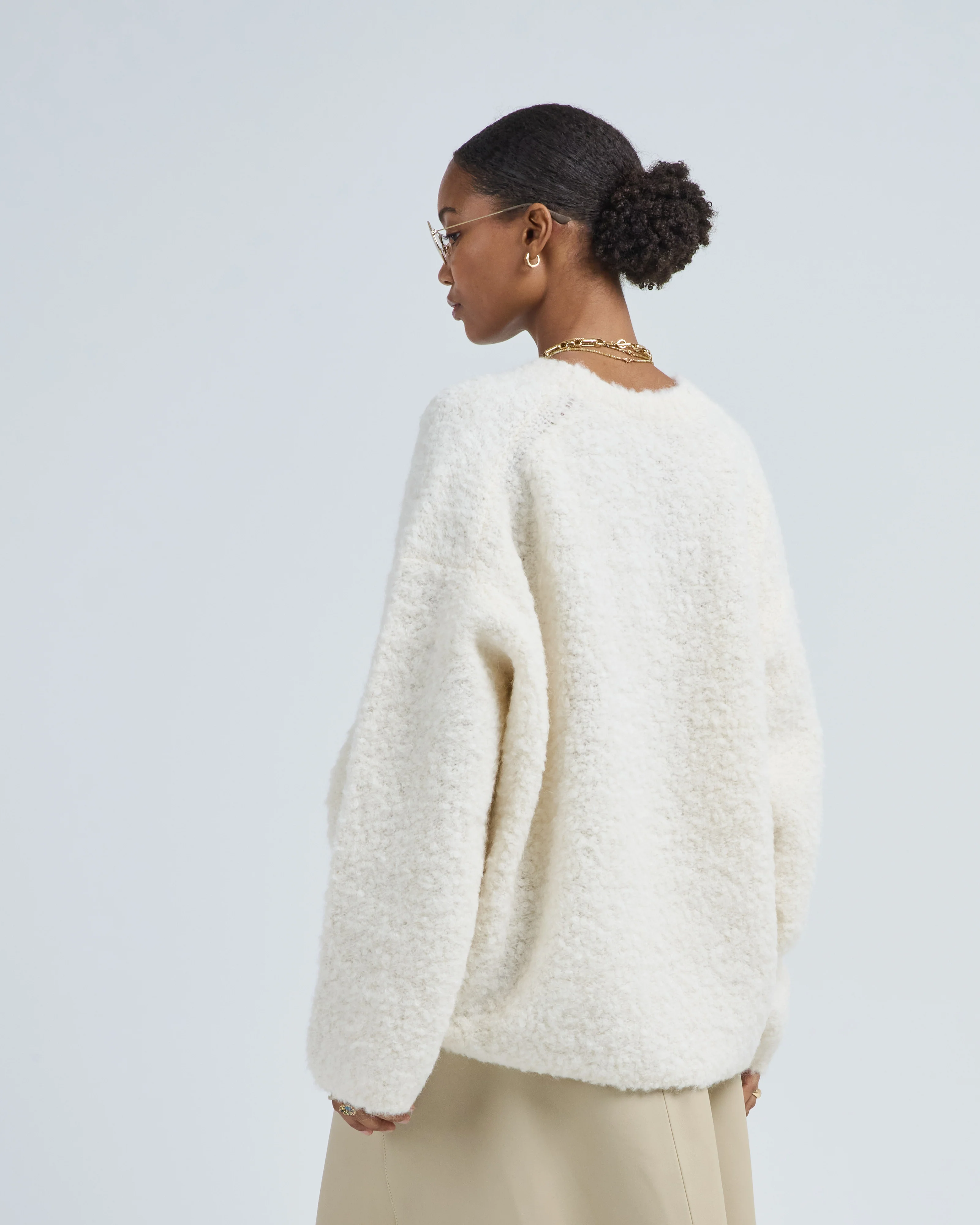 boxy boucle knit - Image 5