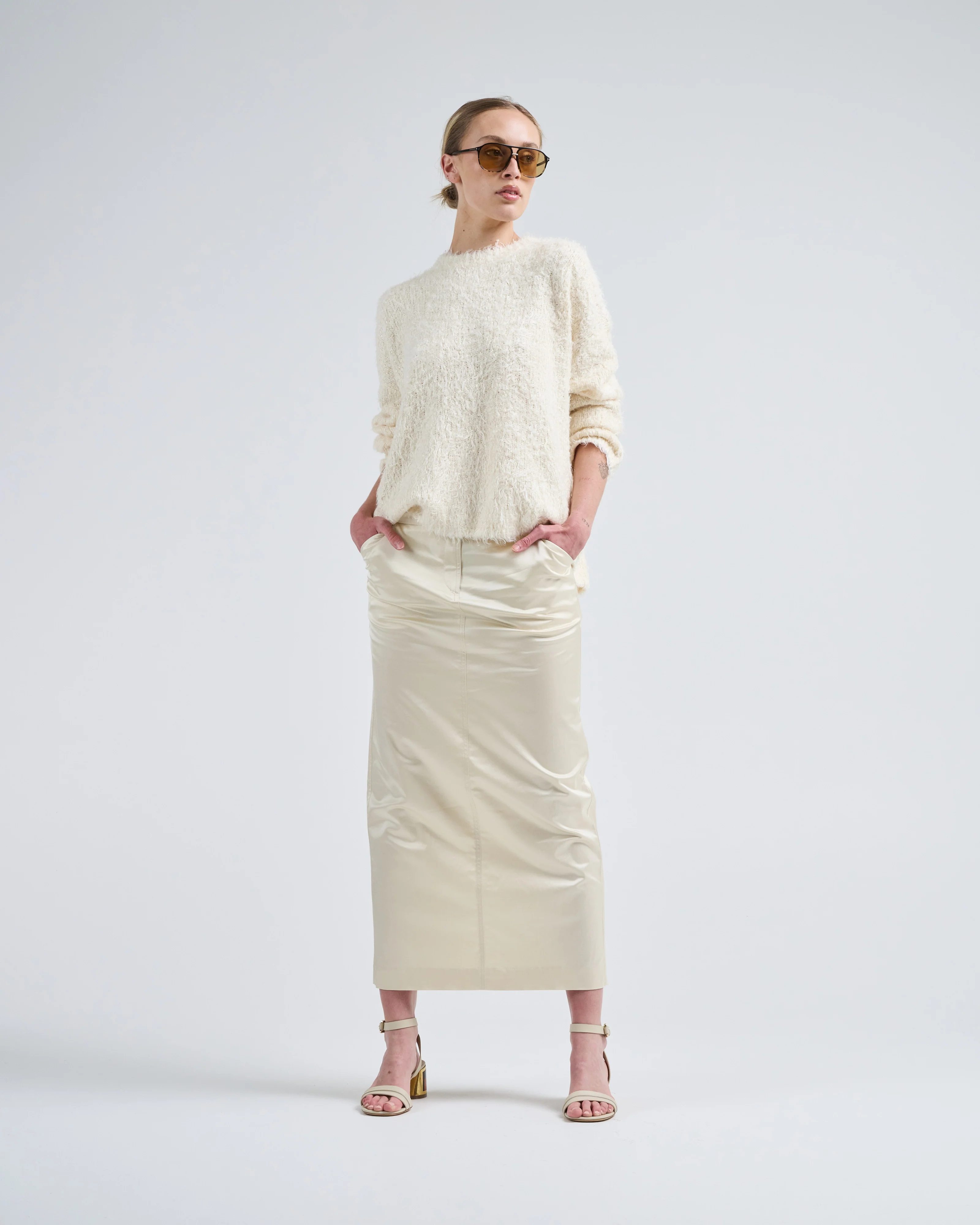 boxy silk knit - Image 2
