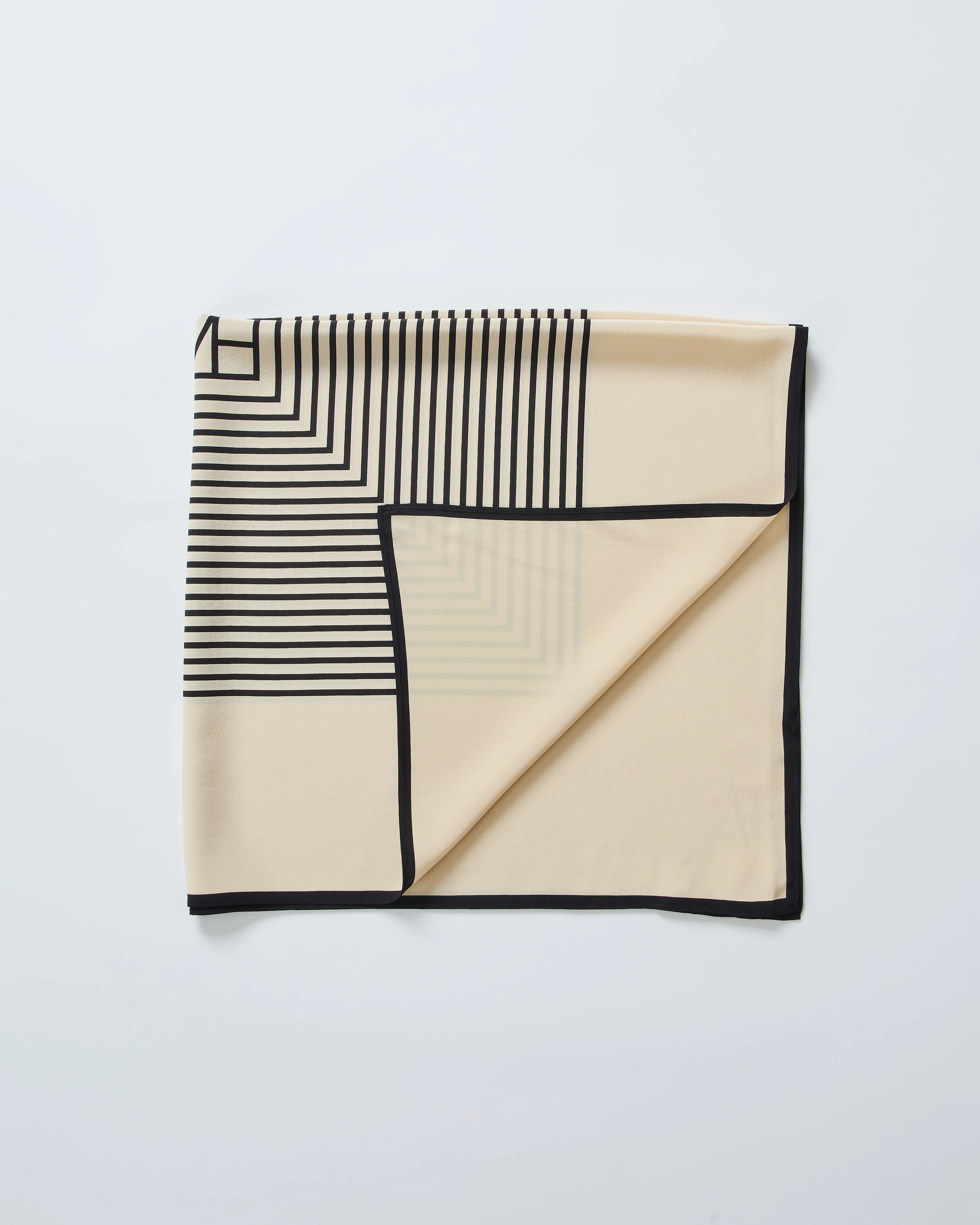 centered monogram silk scarf - Image 3