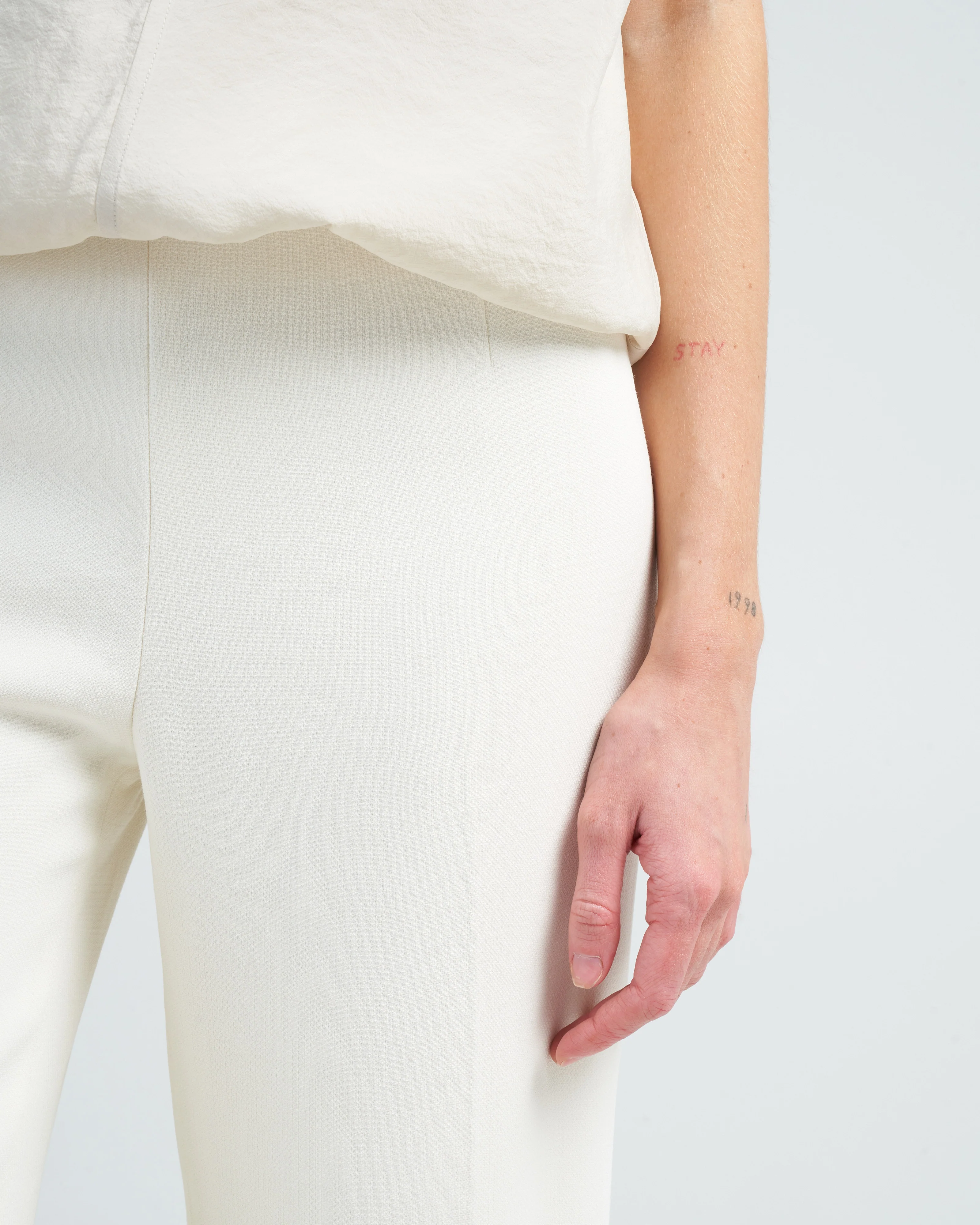 clean wide trousers - macadamia - Image 5