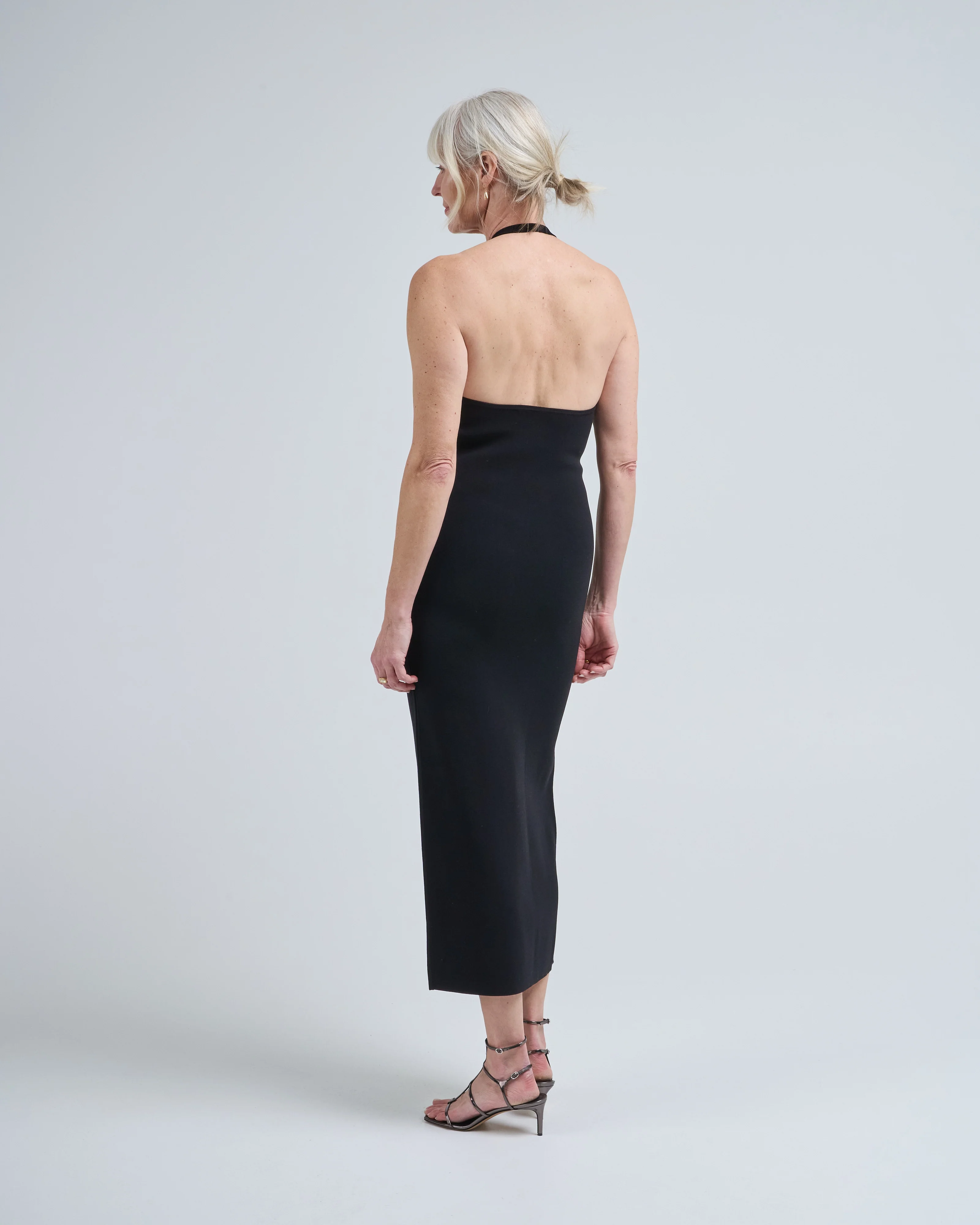 compact knit halter dress - Image 4