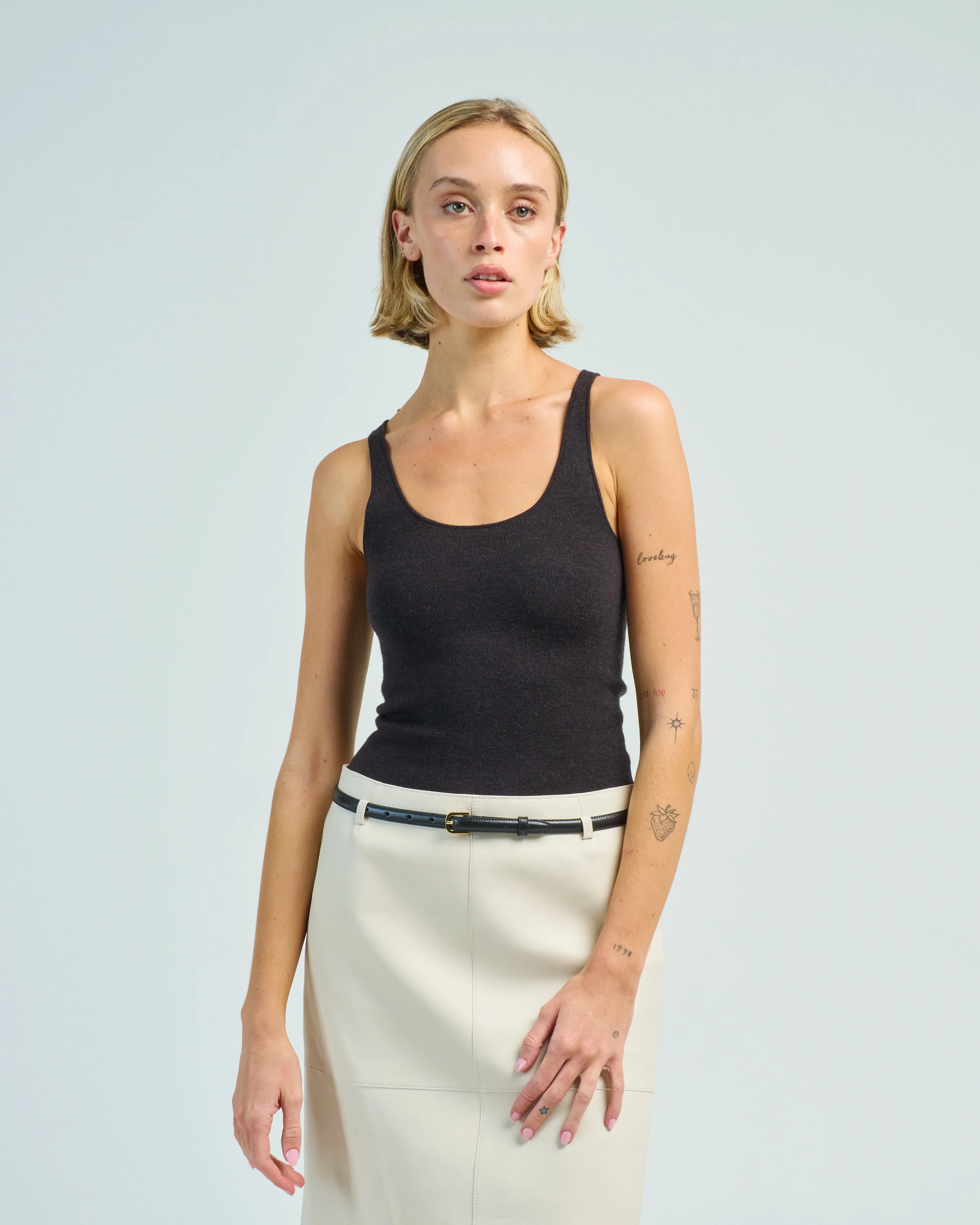 compact knit tank - Image 2