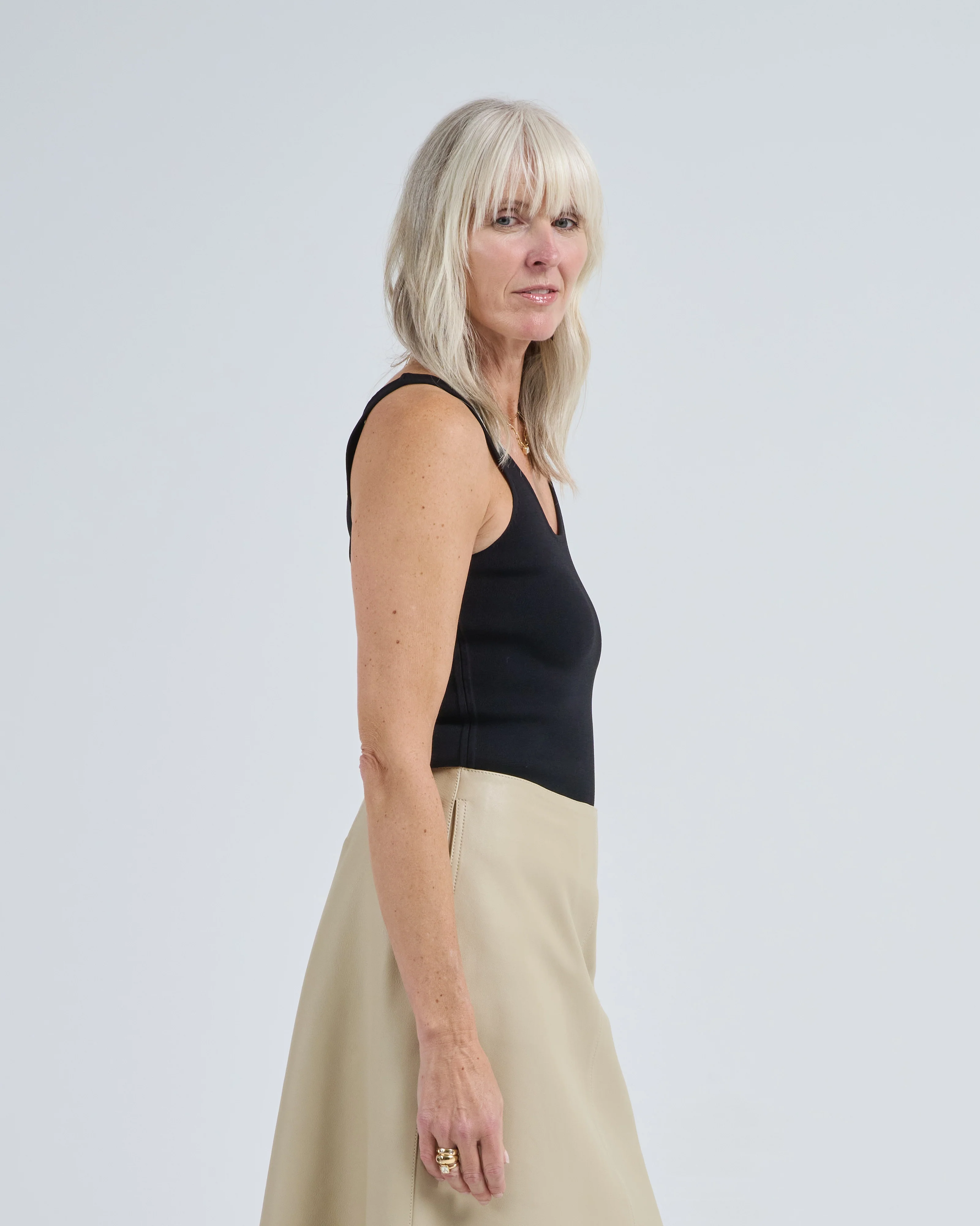compact knit tank - Image 2
