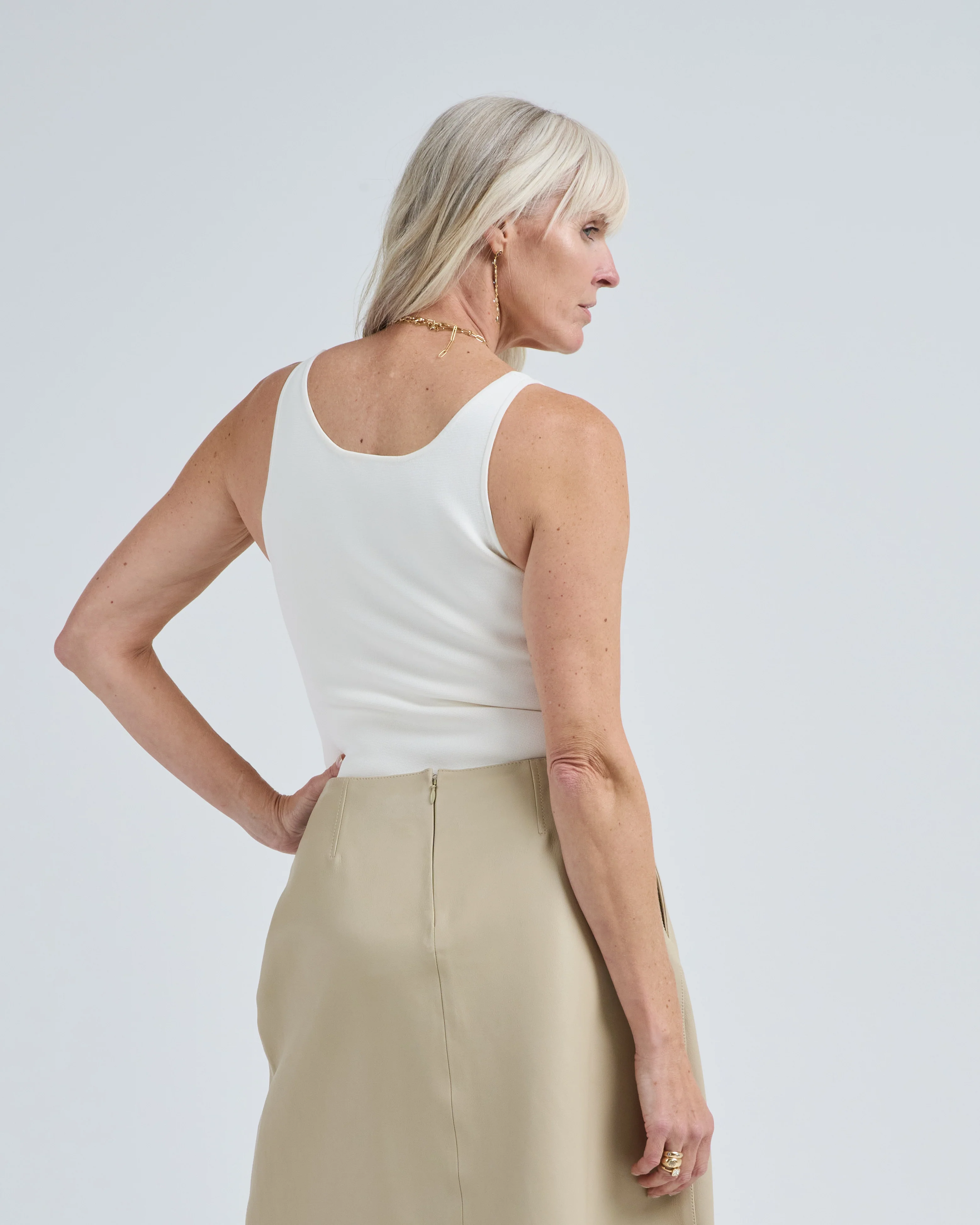 compact knit tank - Image 3