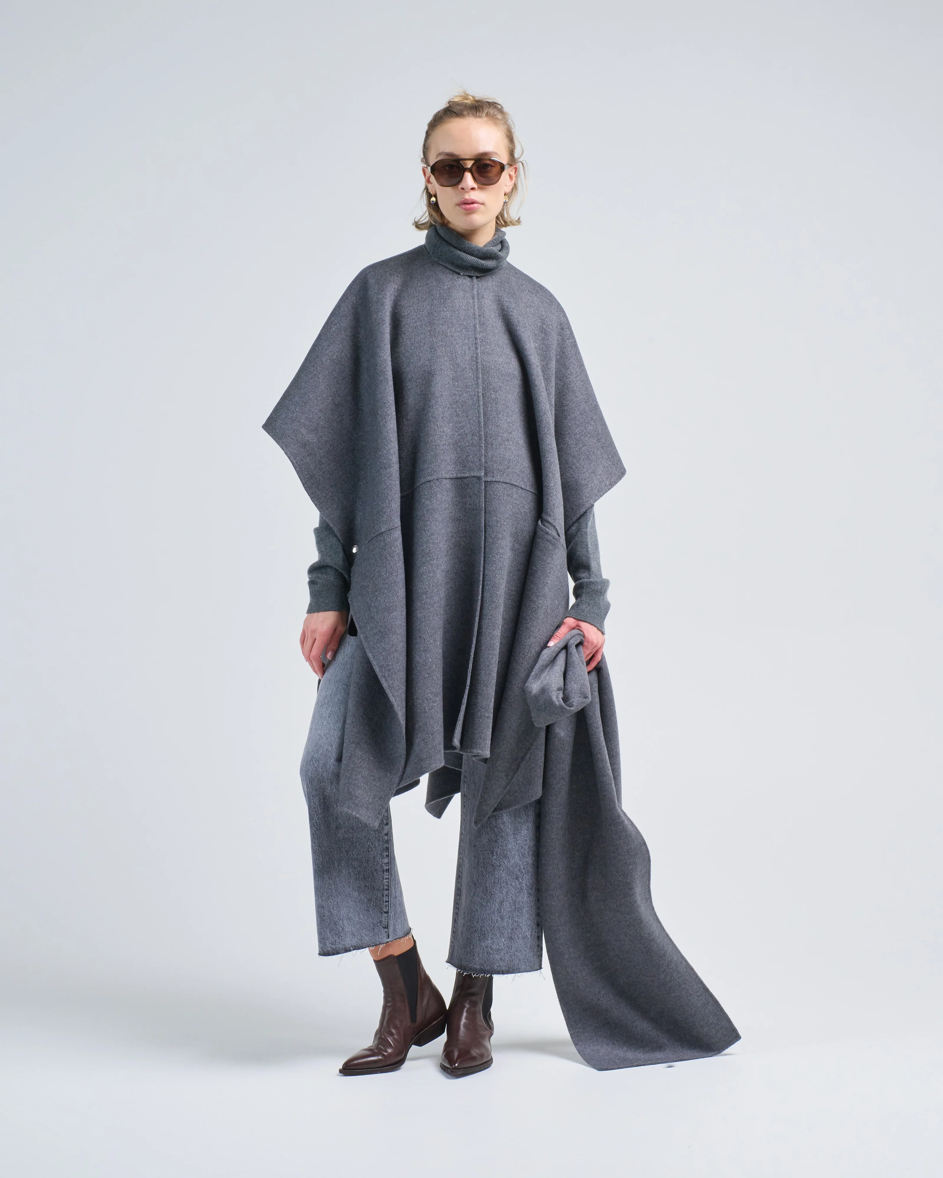 doublé scarf coat - Image 3