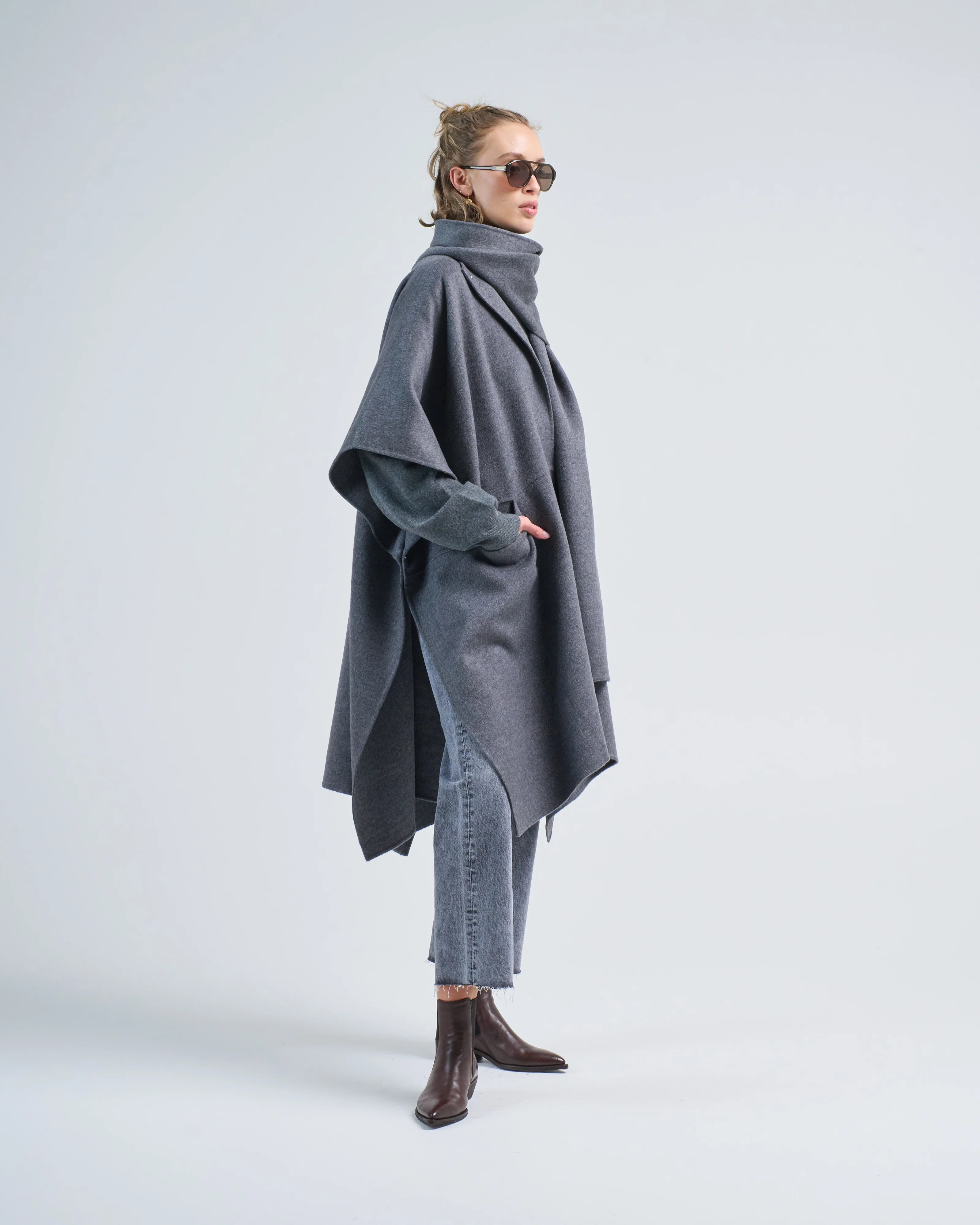 doublé scarf coat - Image 5