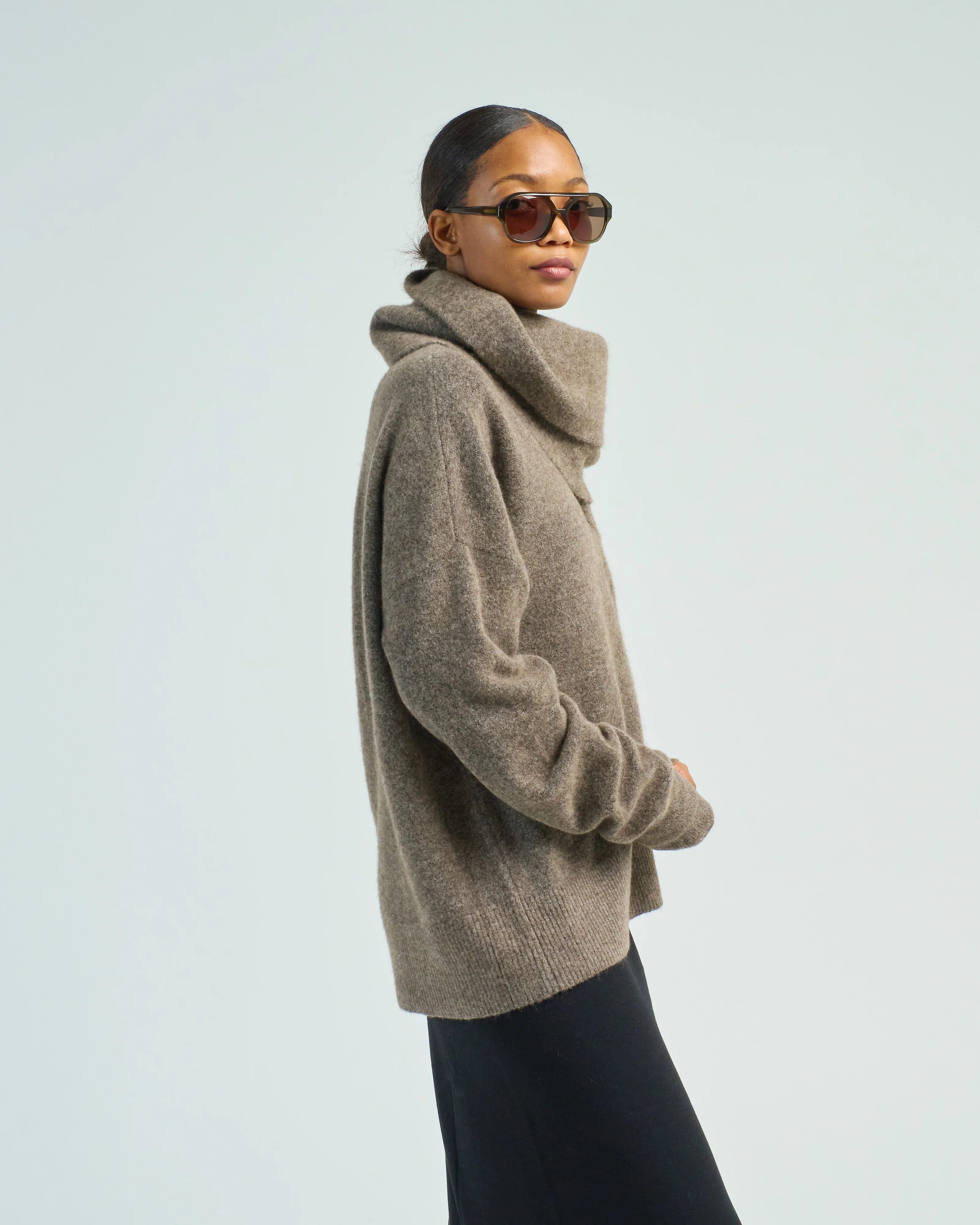 draped scarf knit - Image 3