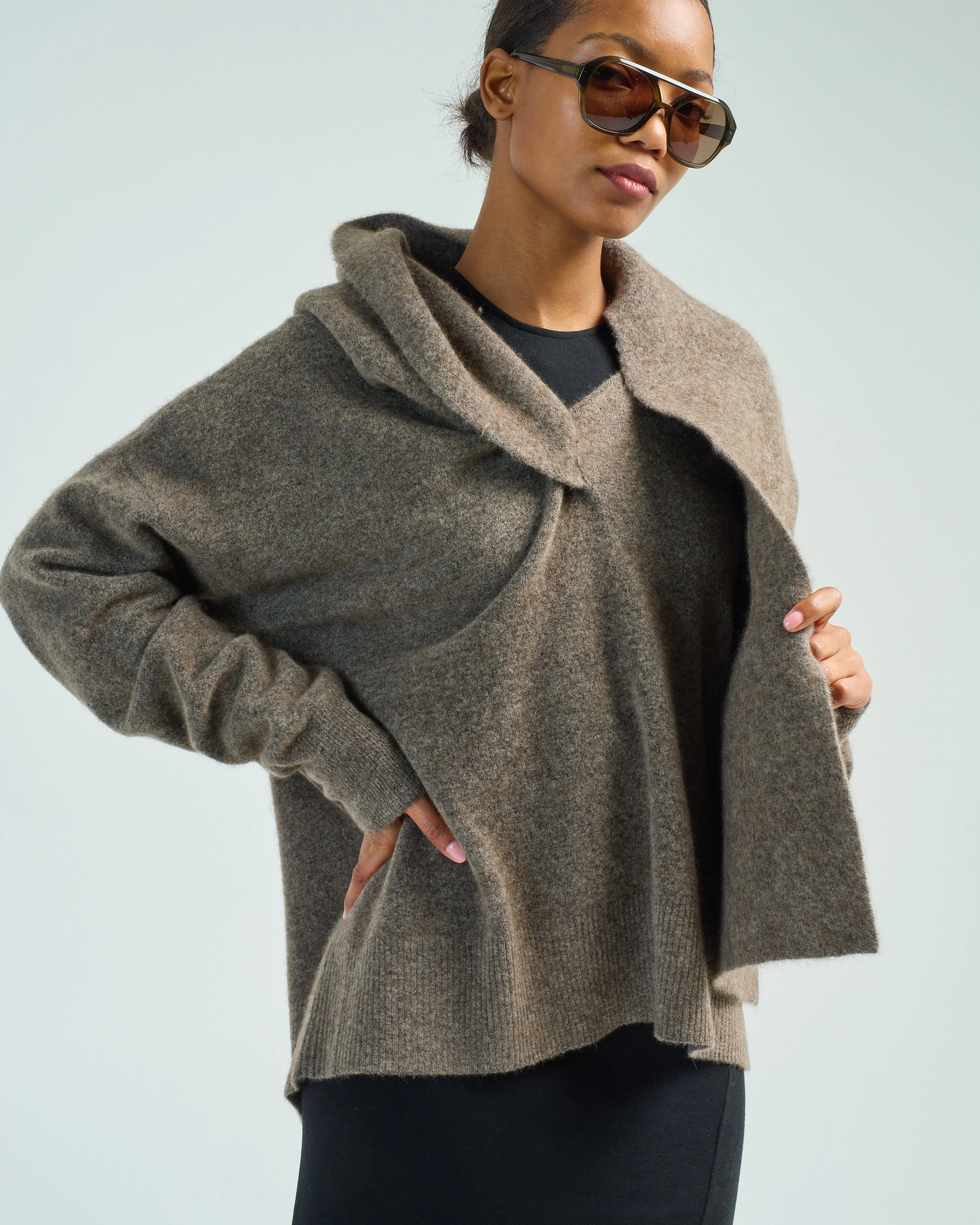 draped scarf knit - Image 5