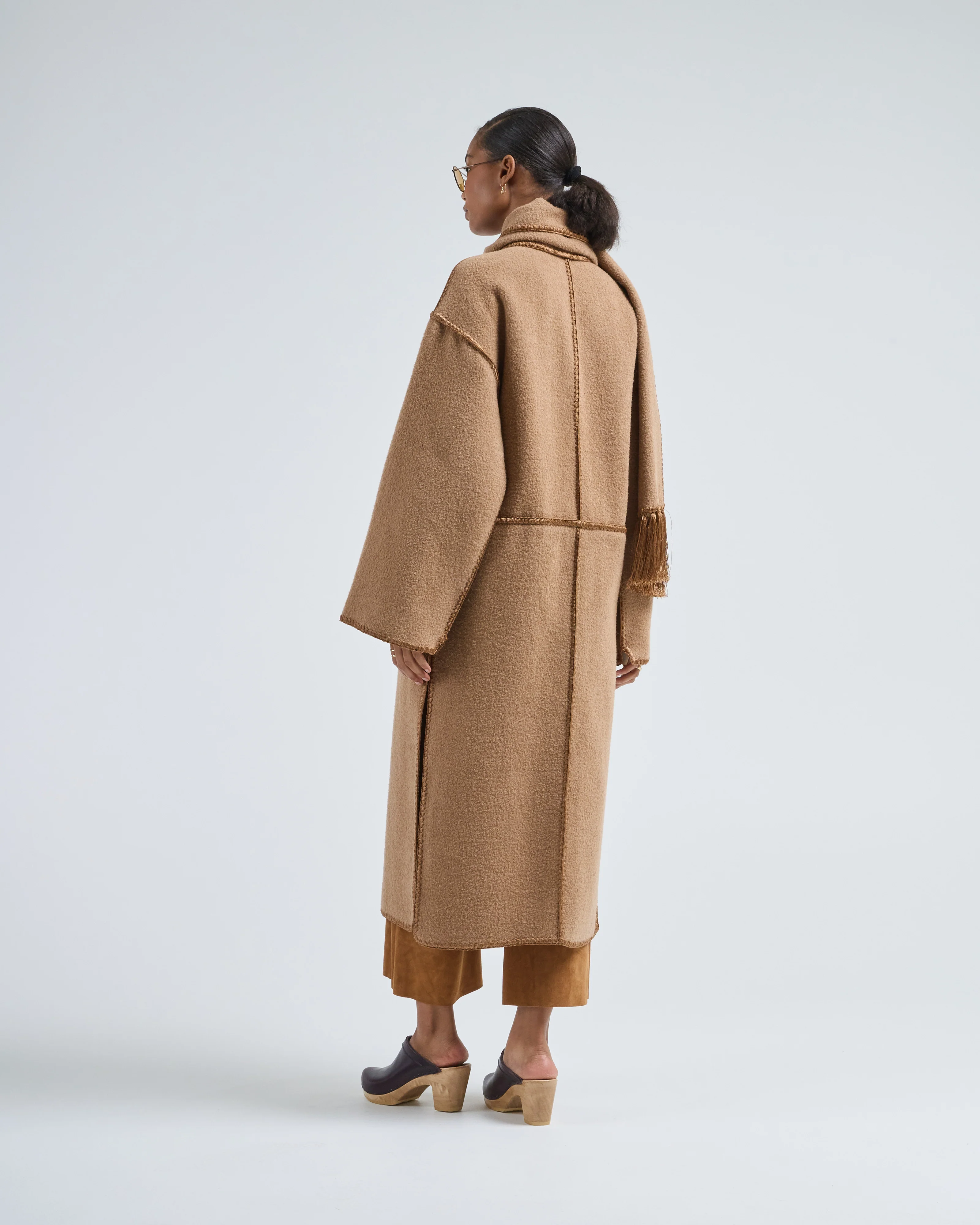 embroidered scarf coat - Image 4