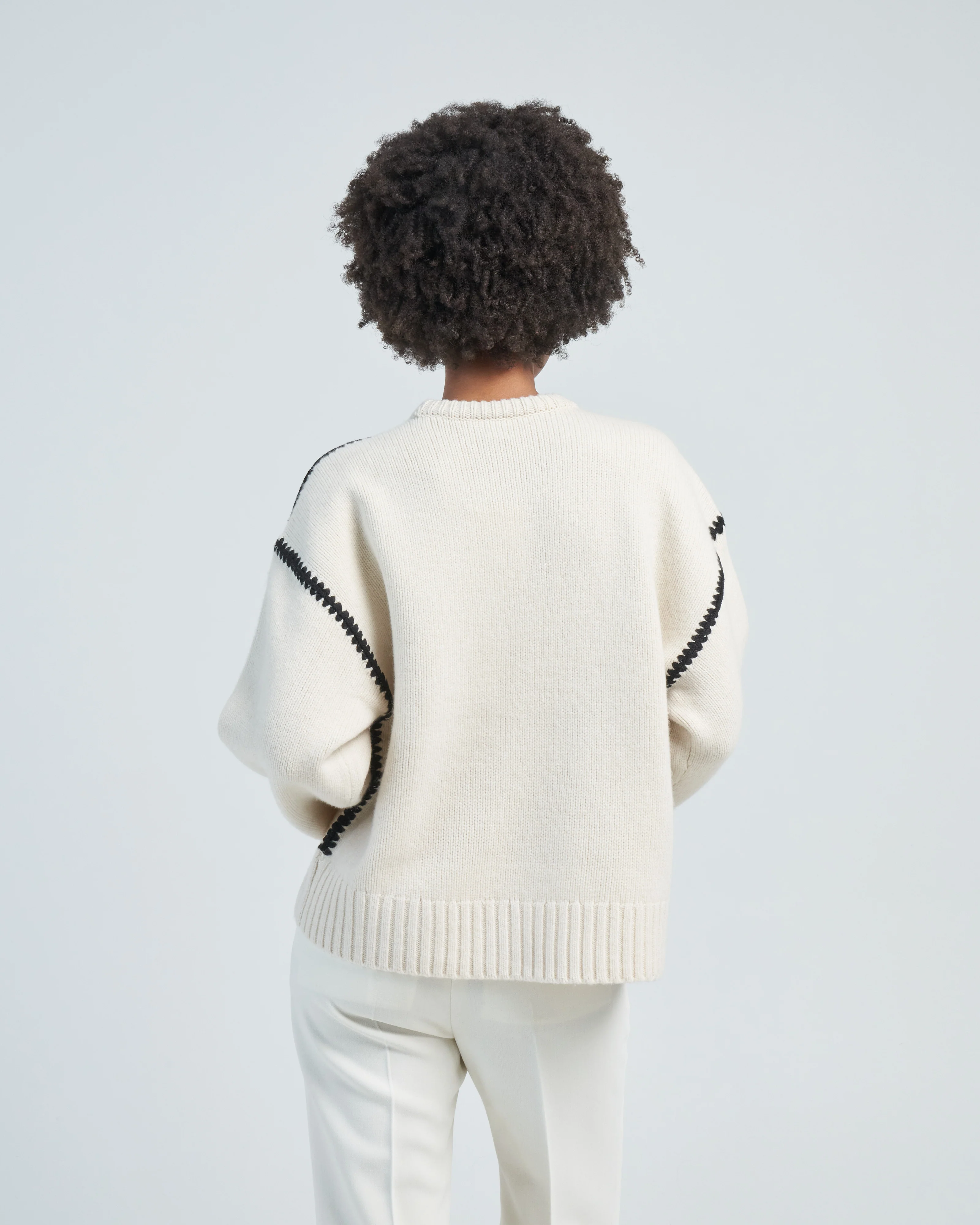 embroidered wool cashmere knit - Image 4