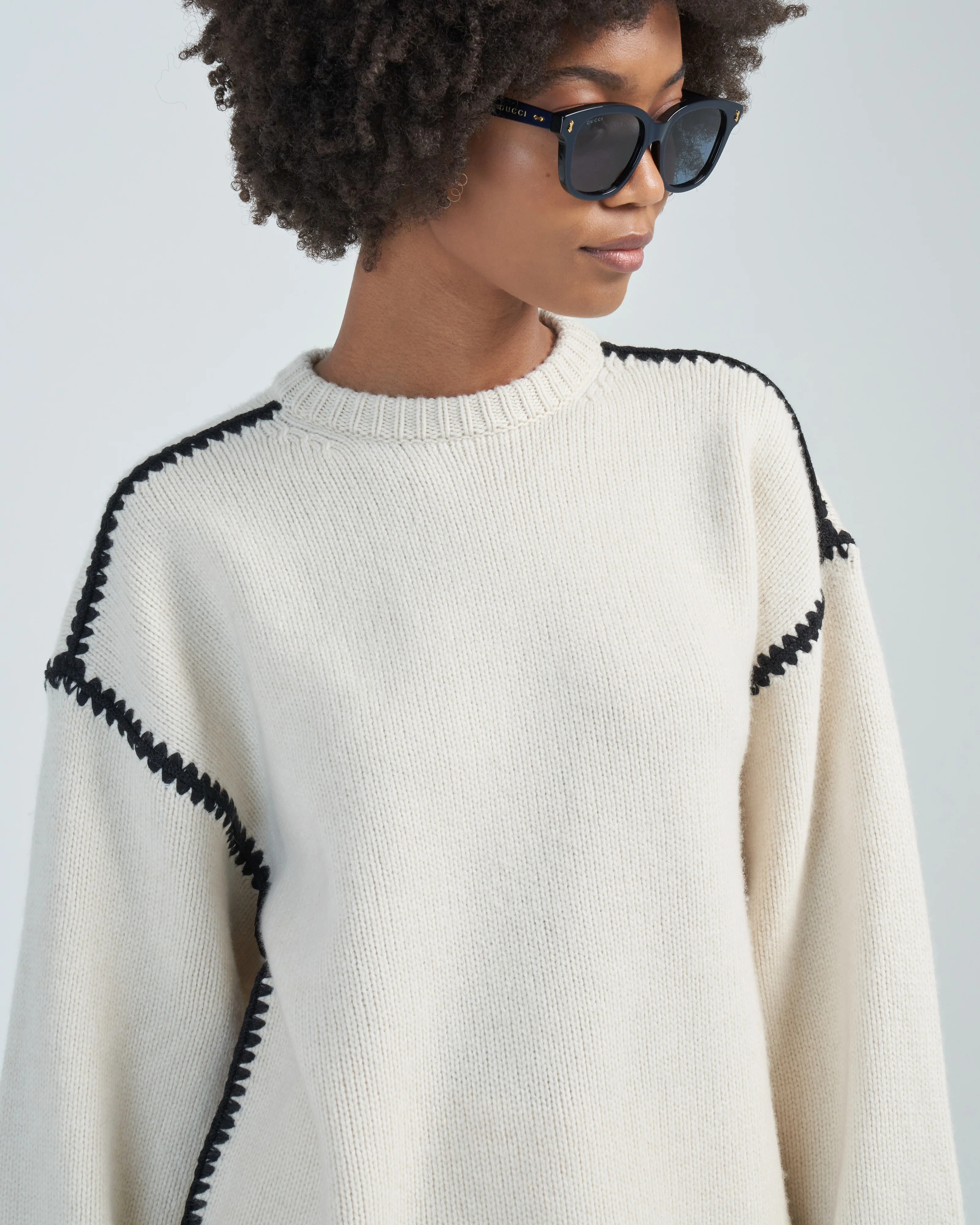 embroidered wool cashmere knit - Image 5