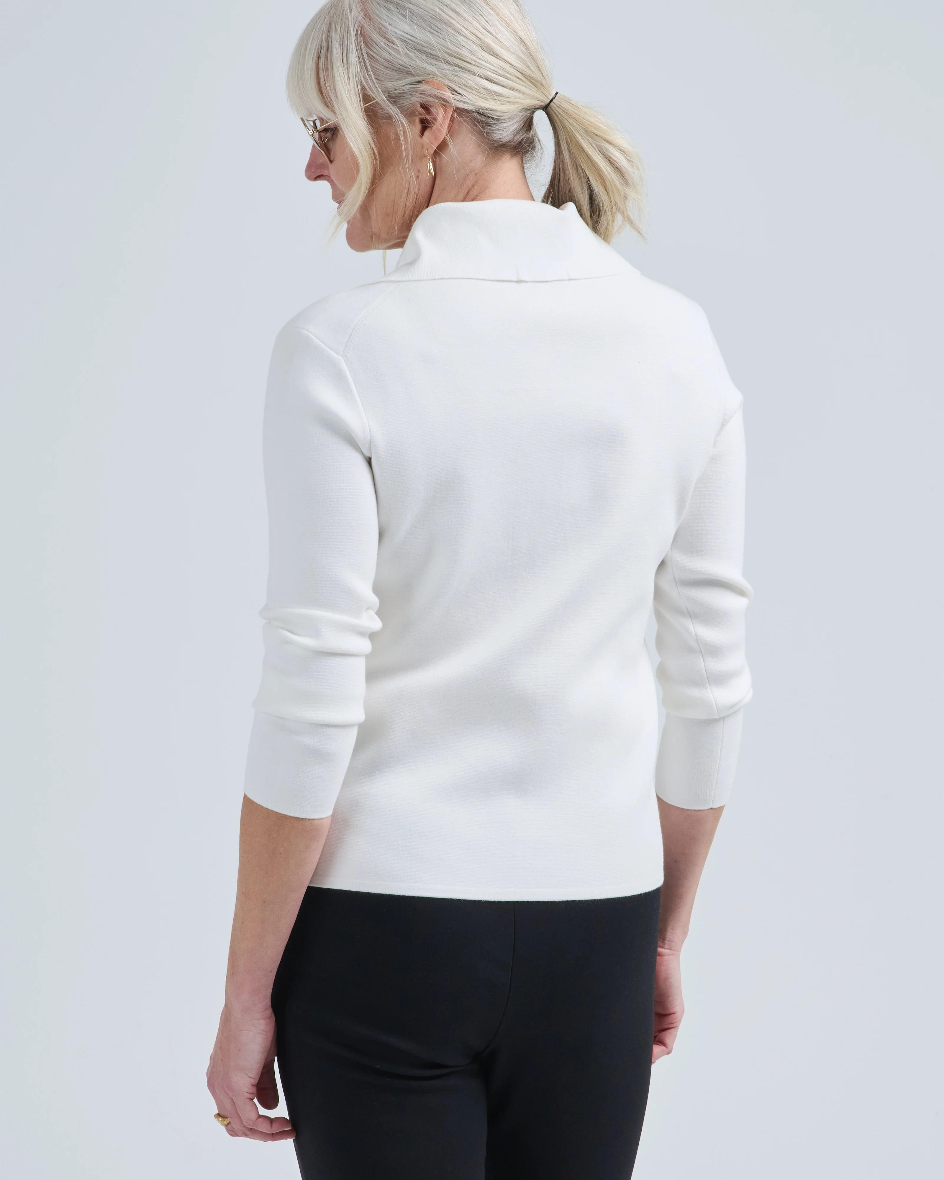 fitted polo cardigan - Image 4