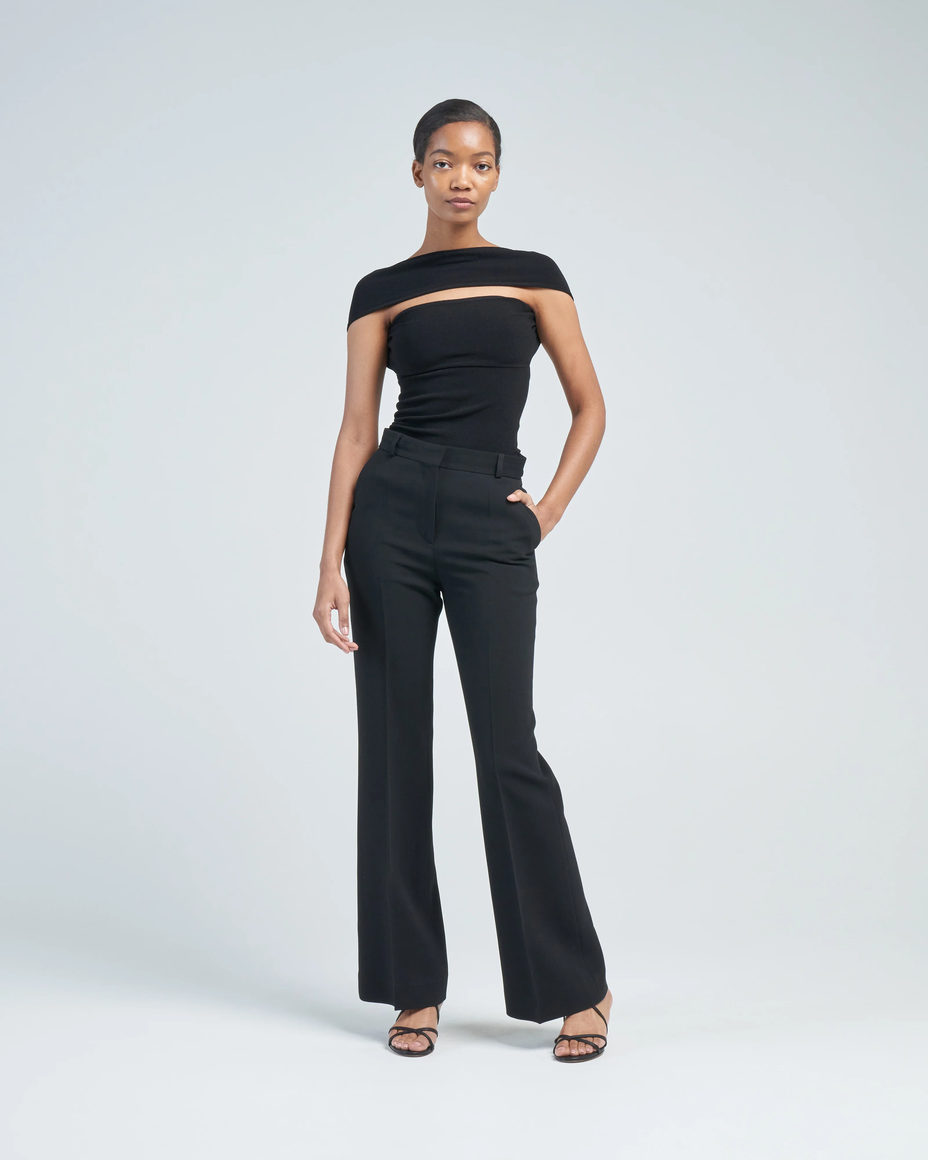 flared evening trousers - Image 2