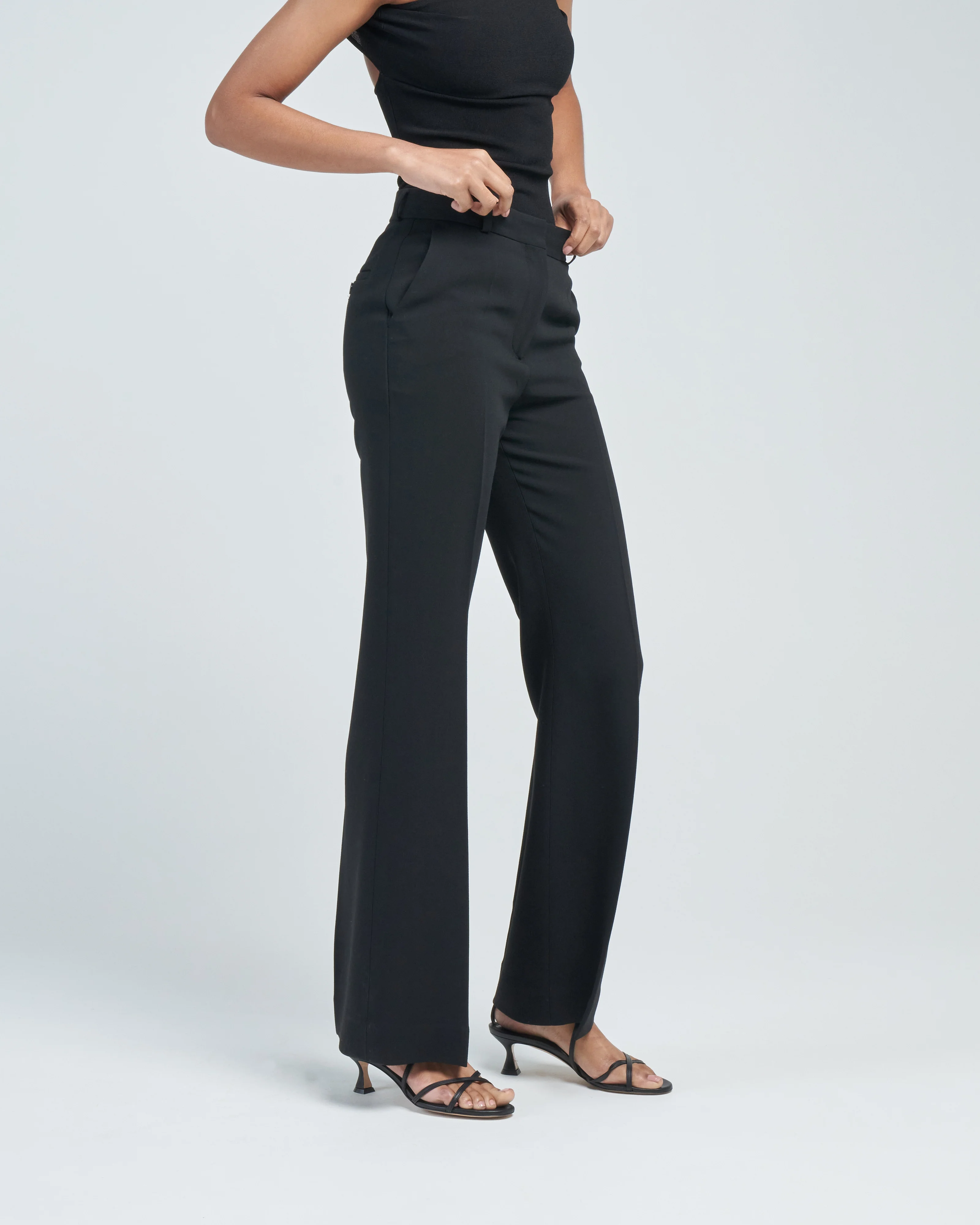 flared evening trousers - Image 3
