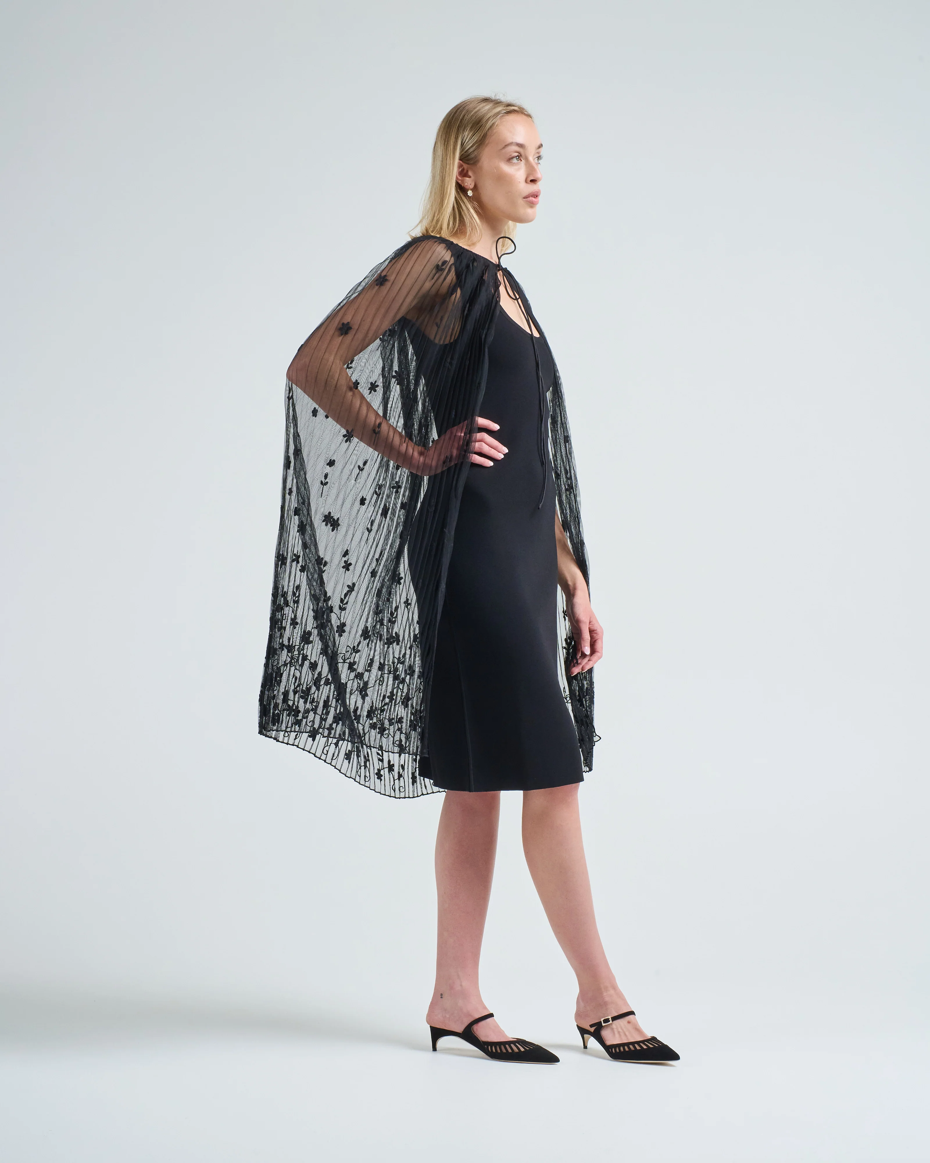 floral tulle cape - Image 4