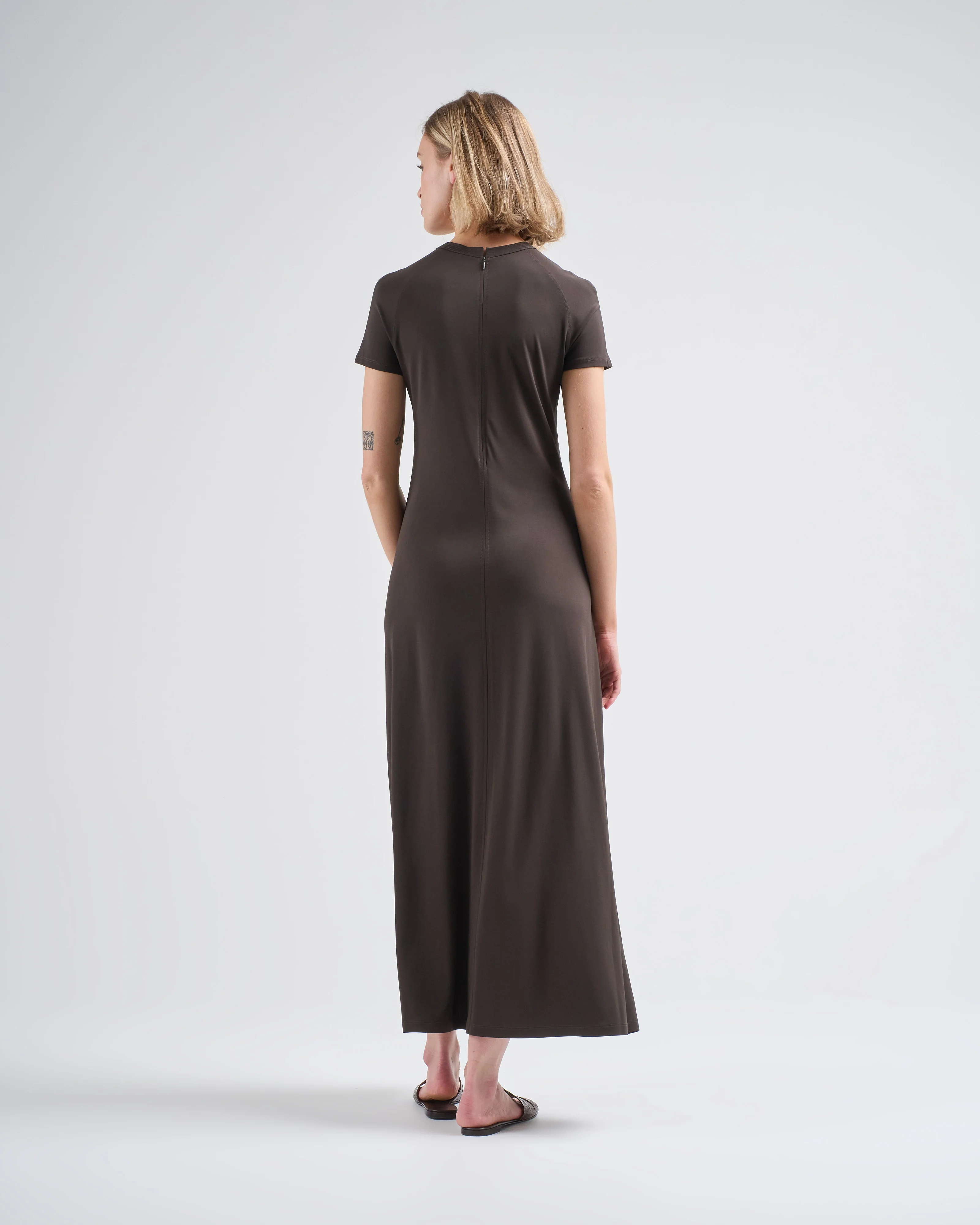 fluid jersey dress - Image 3