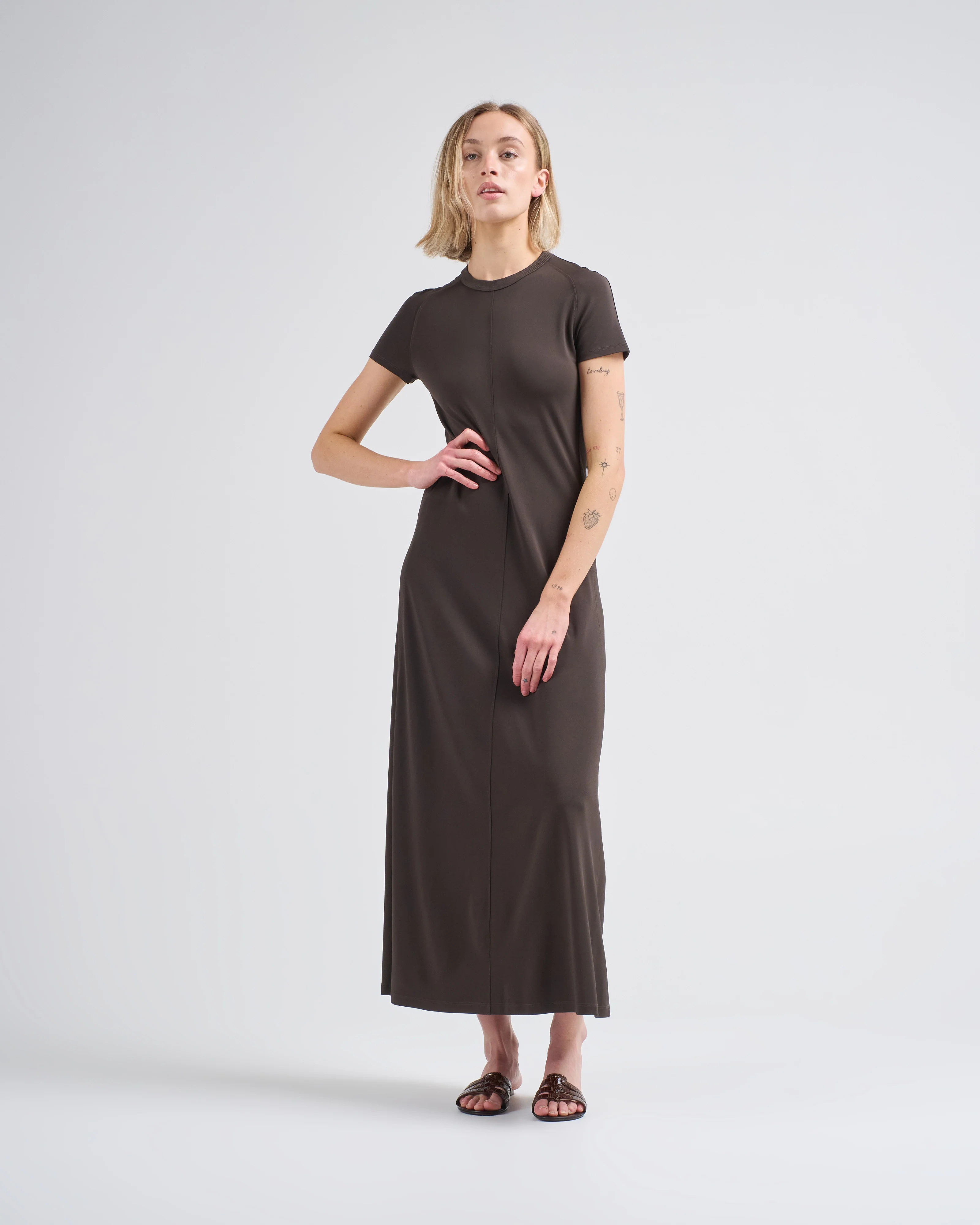 fluid jersey dress - Image 5
