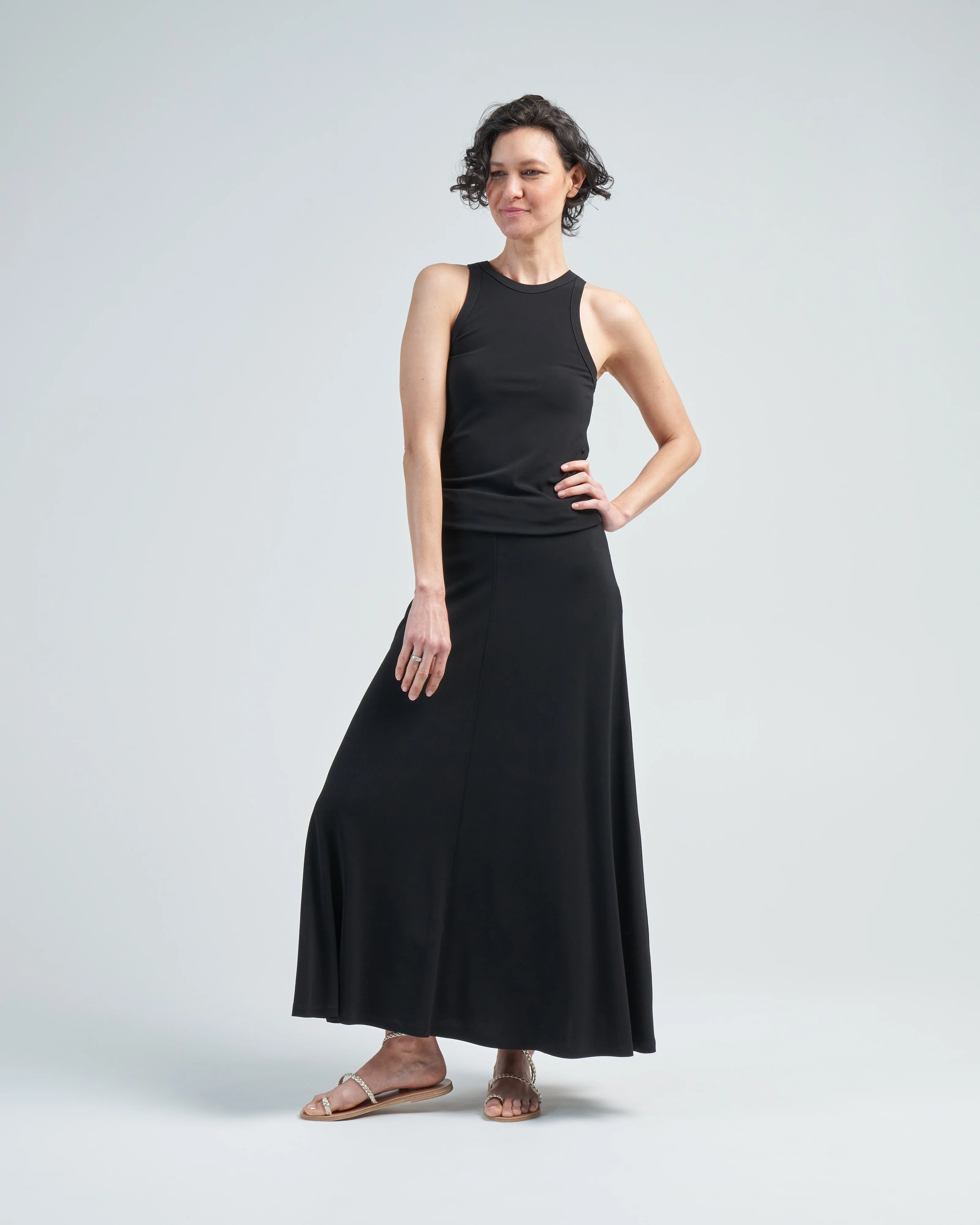 fluid jersey skirt - Image 2