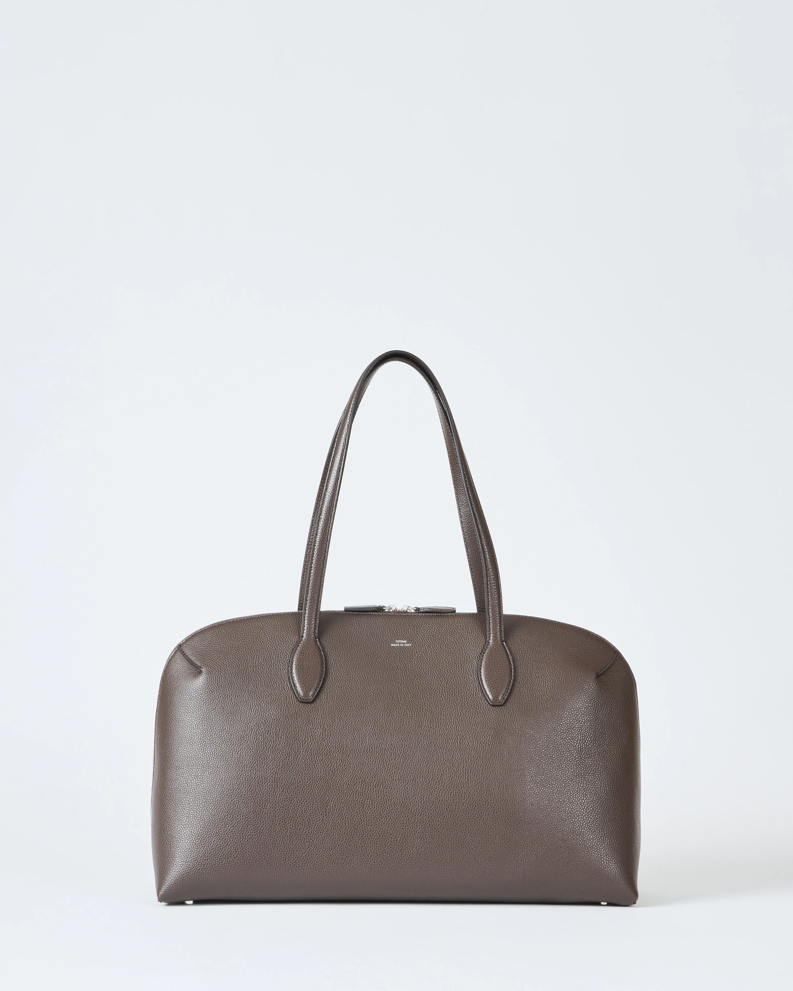 grained leather day tote - Image 4