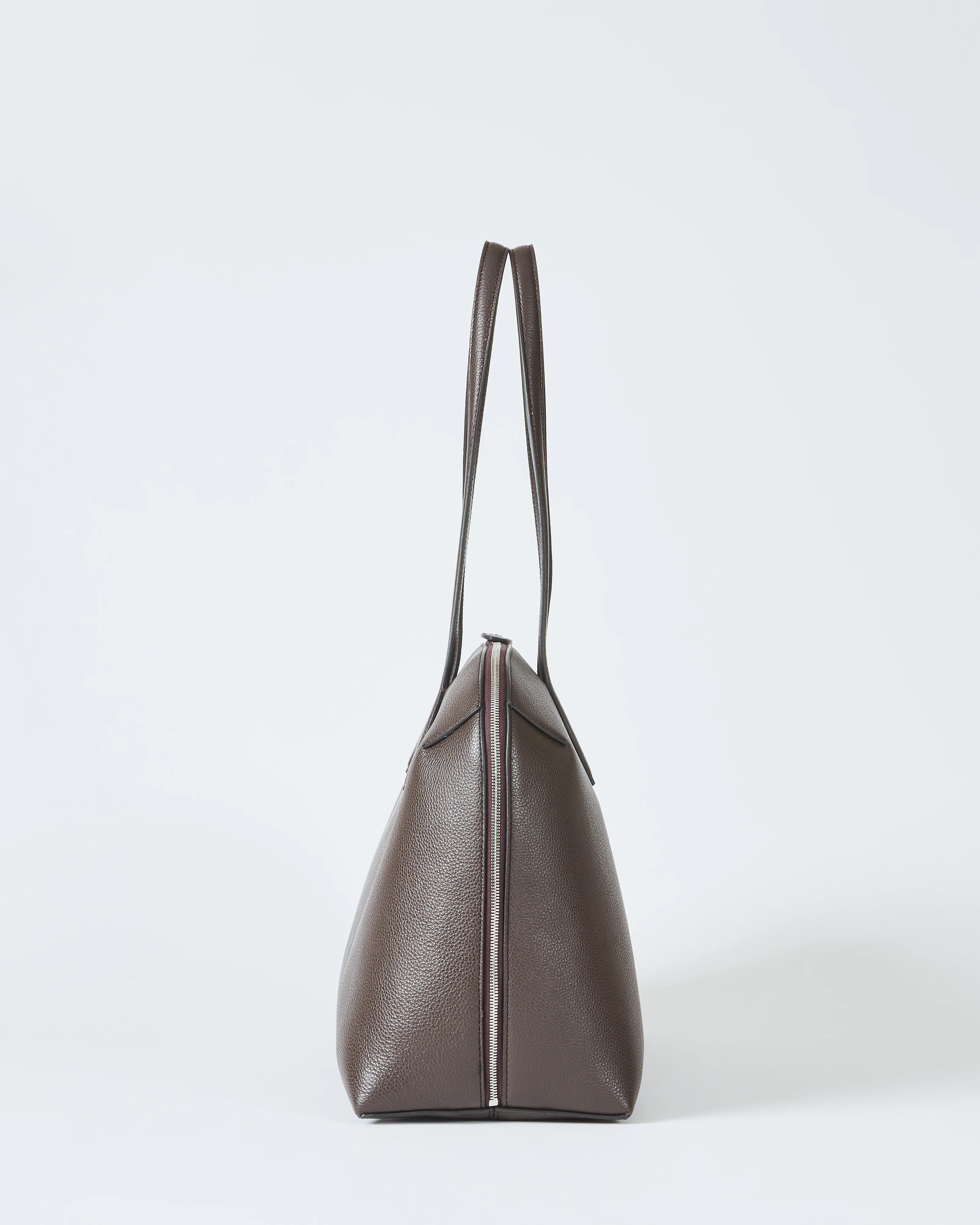 grained leather day tote - Image 5