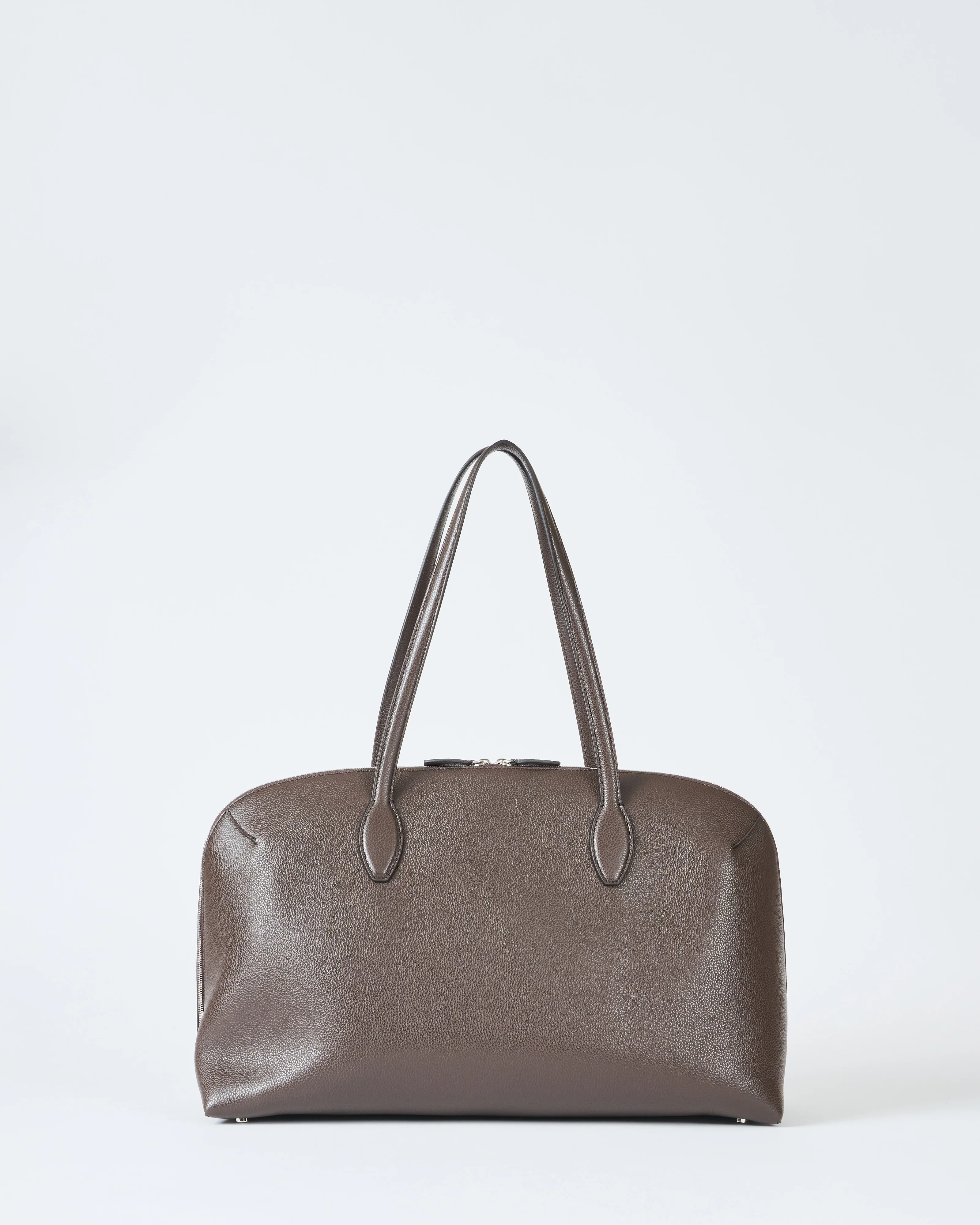 grained leather day tote - Image 6