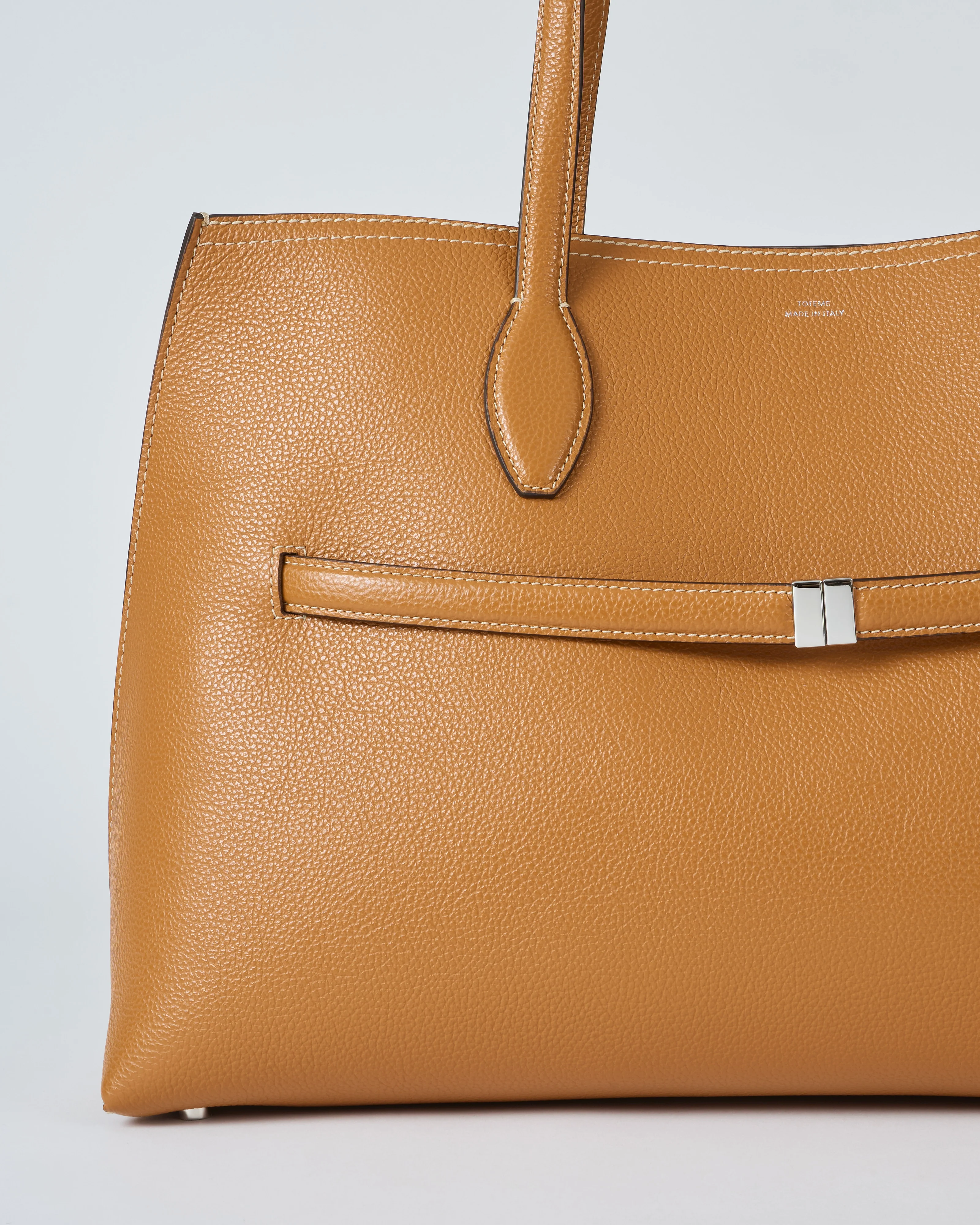 grained leather lounge tote - Image 2