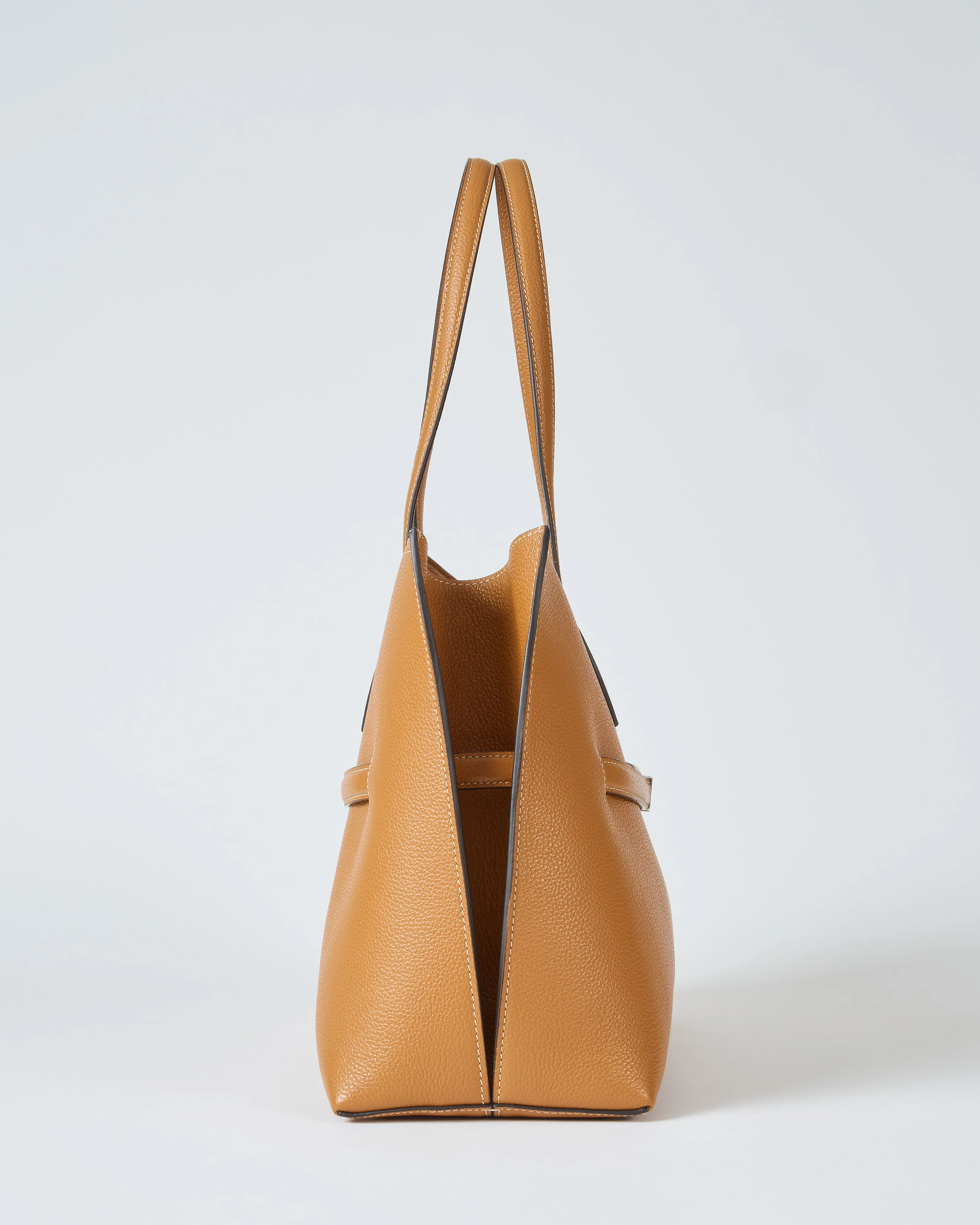 grained leather lounge tote - Image 5