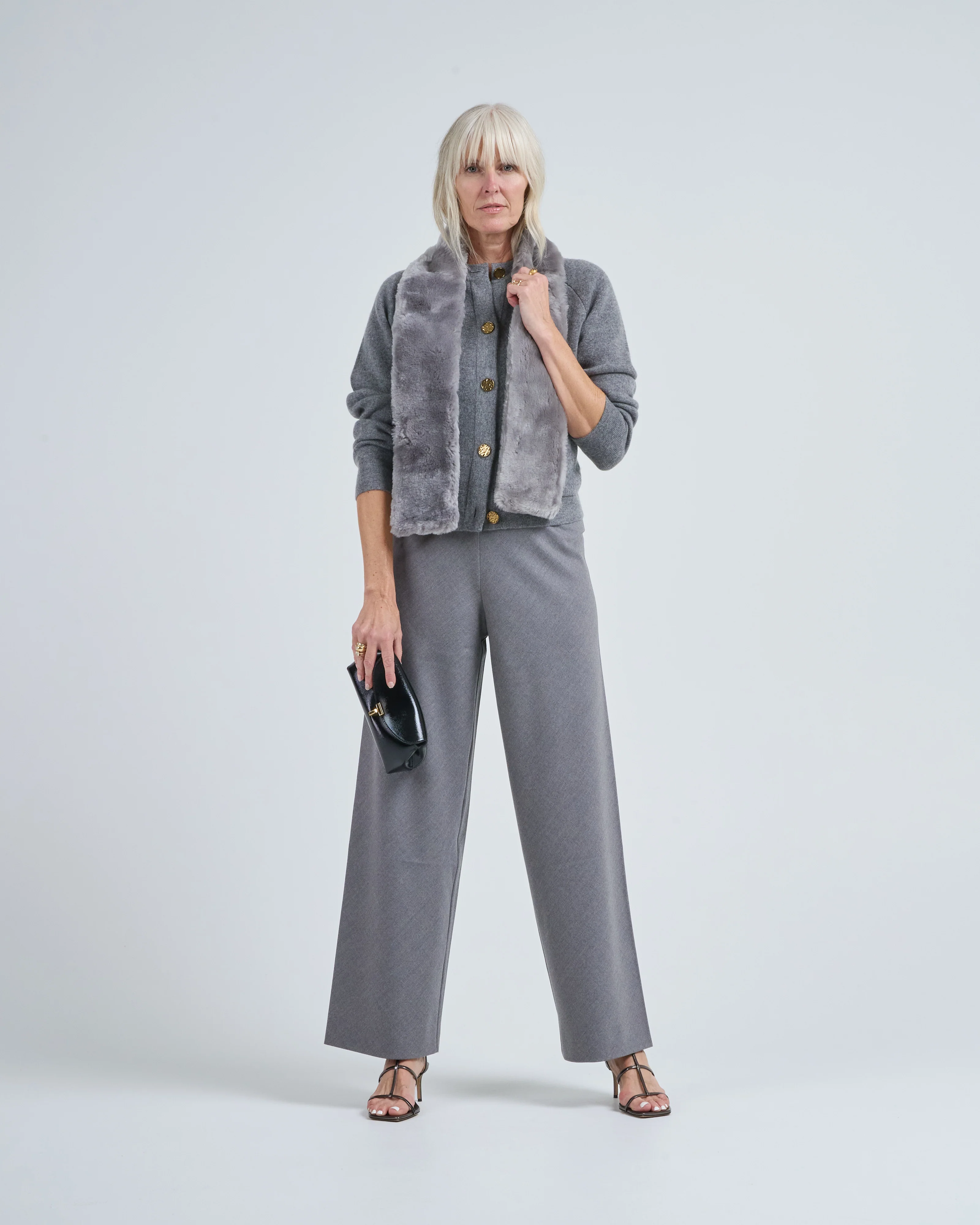 hammered button cardigan - Image 2
