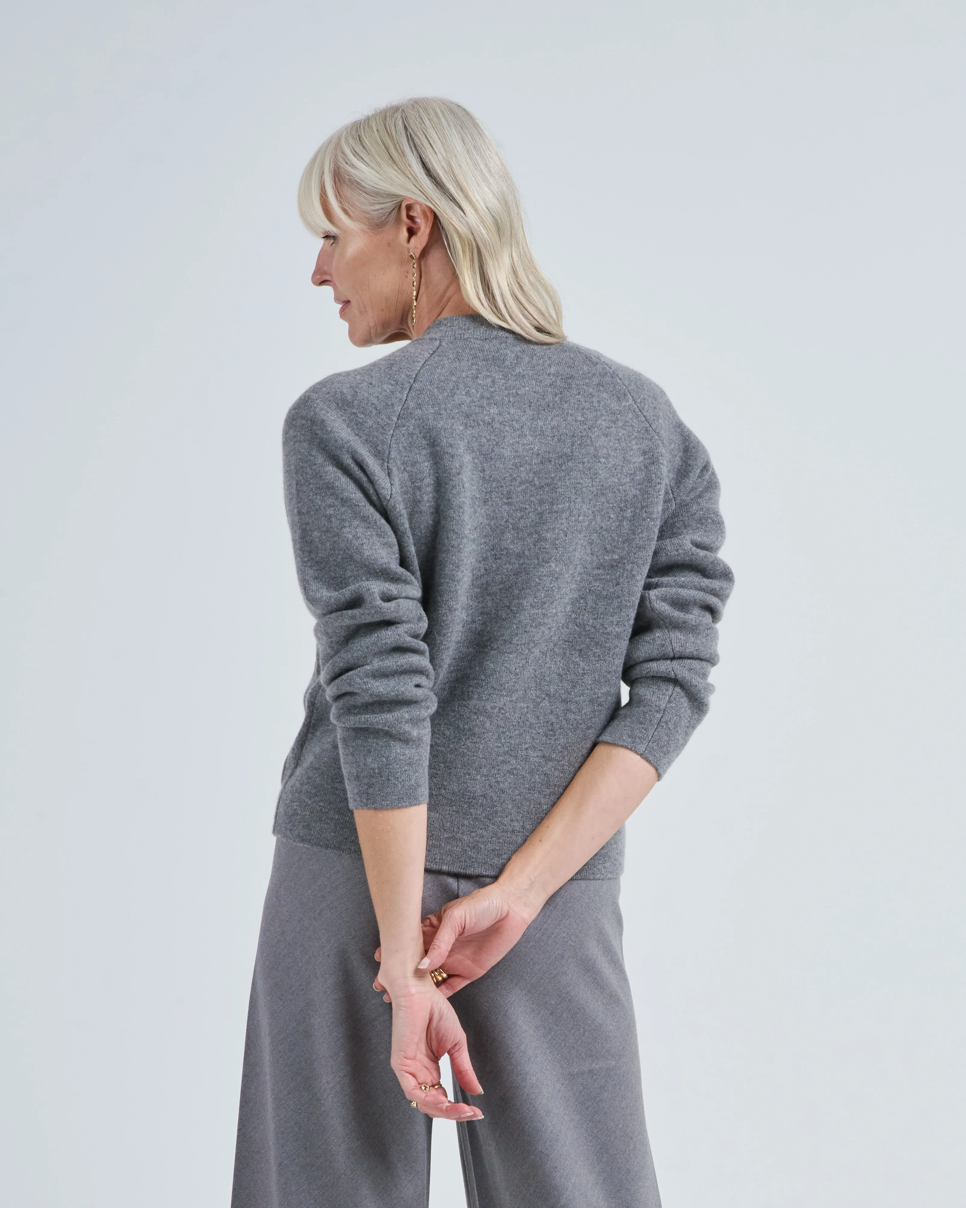 hammered button cardigan - Image 4