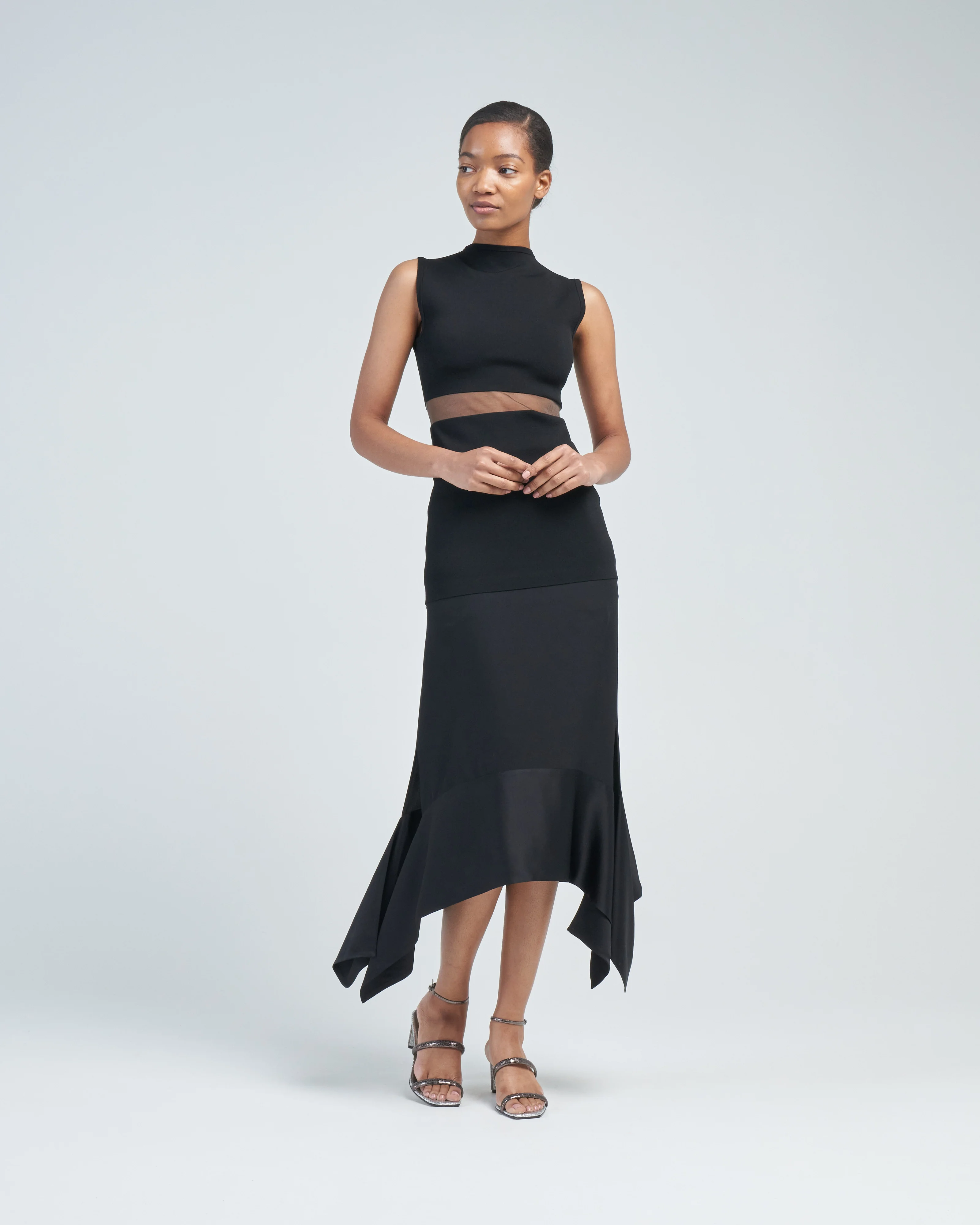 high-neck evening top - Image 3
