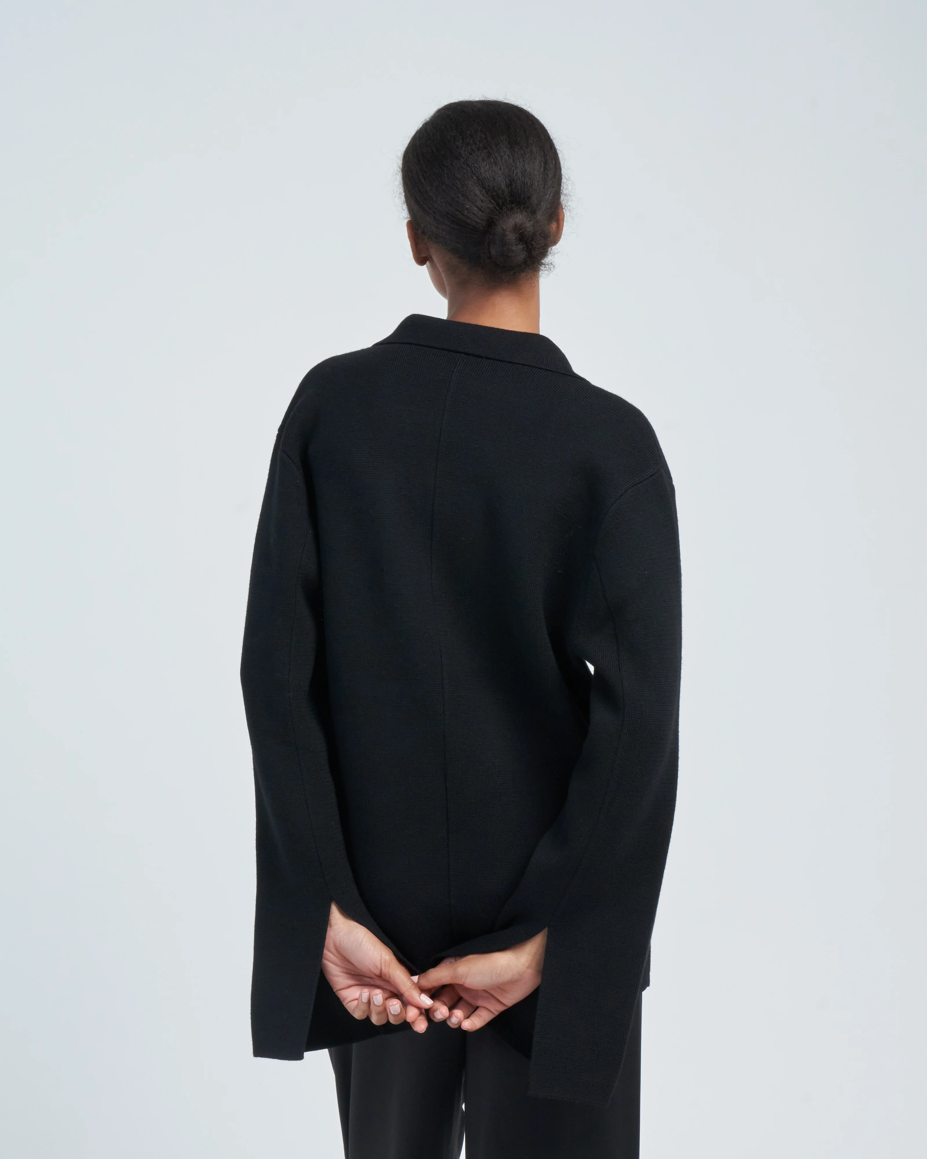 knitted wool blazer - Image 4