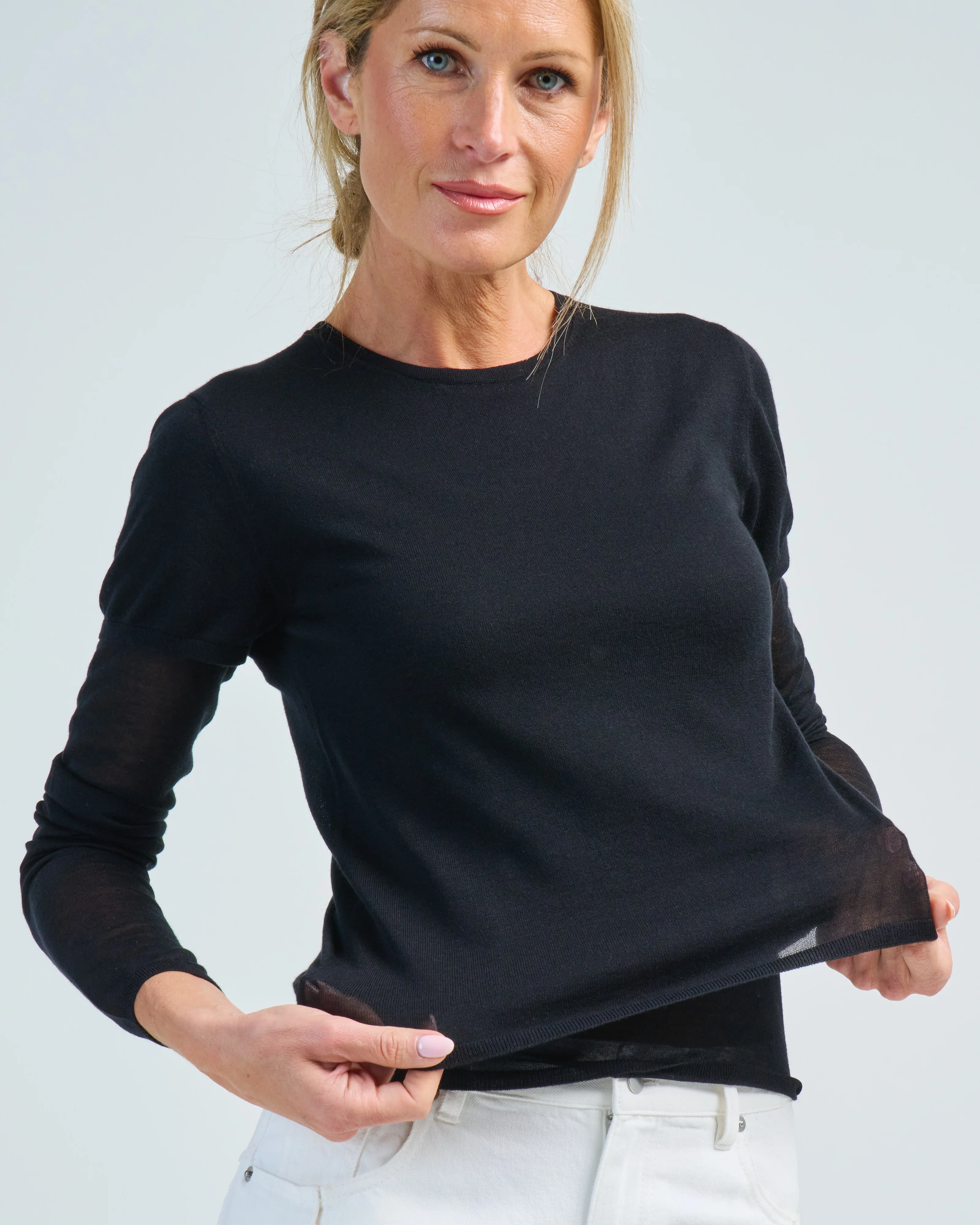 layered knit tee - Image 5