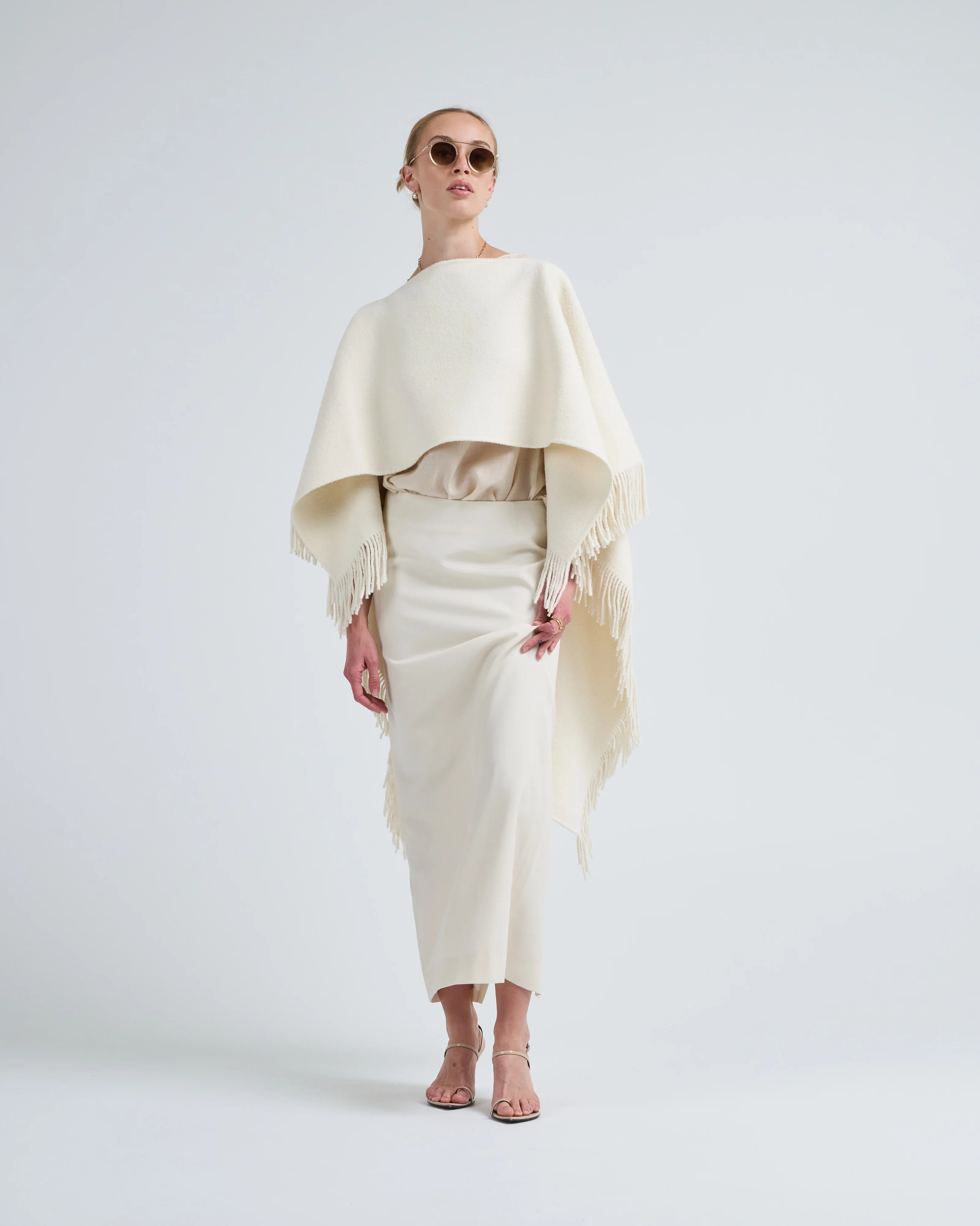 light wool skirt
