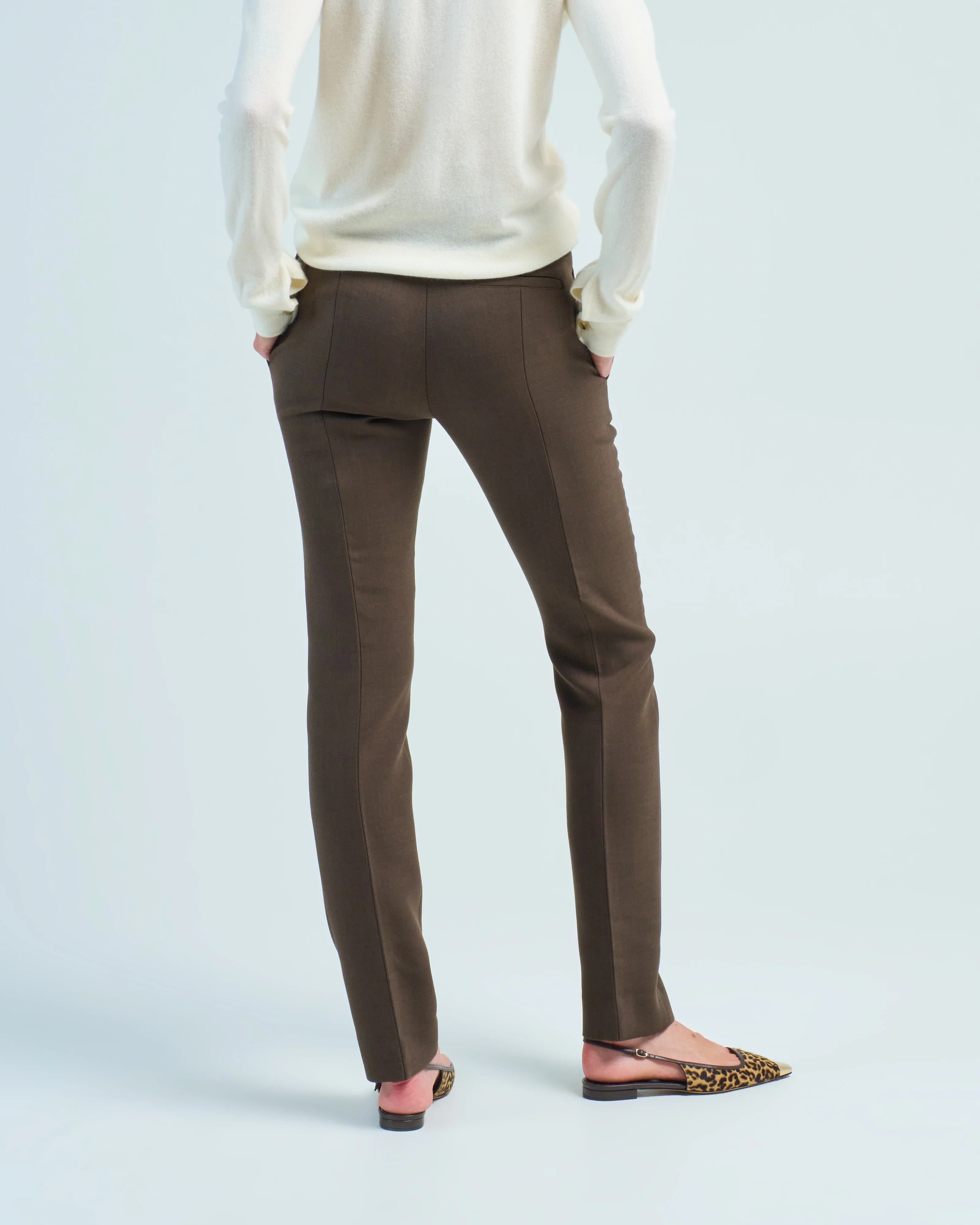 low waist slim trousers - Image 4