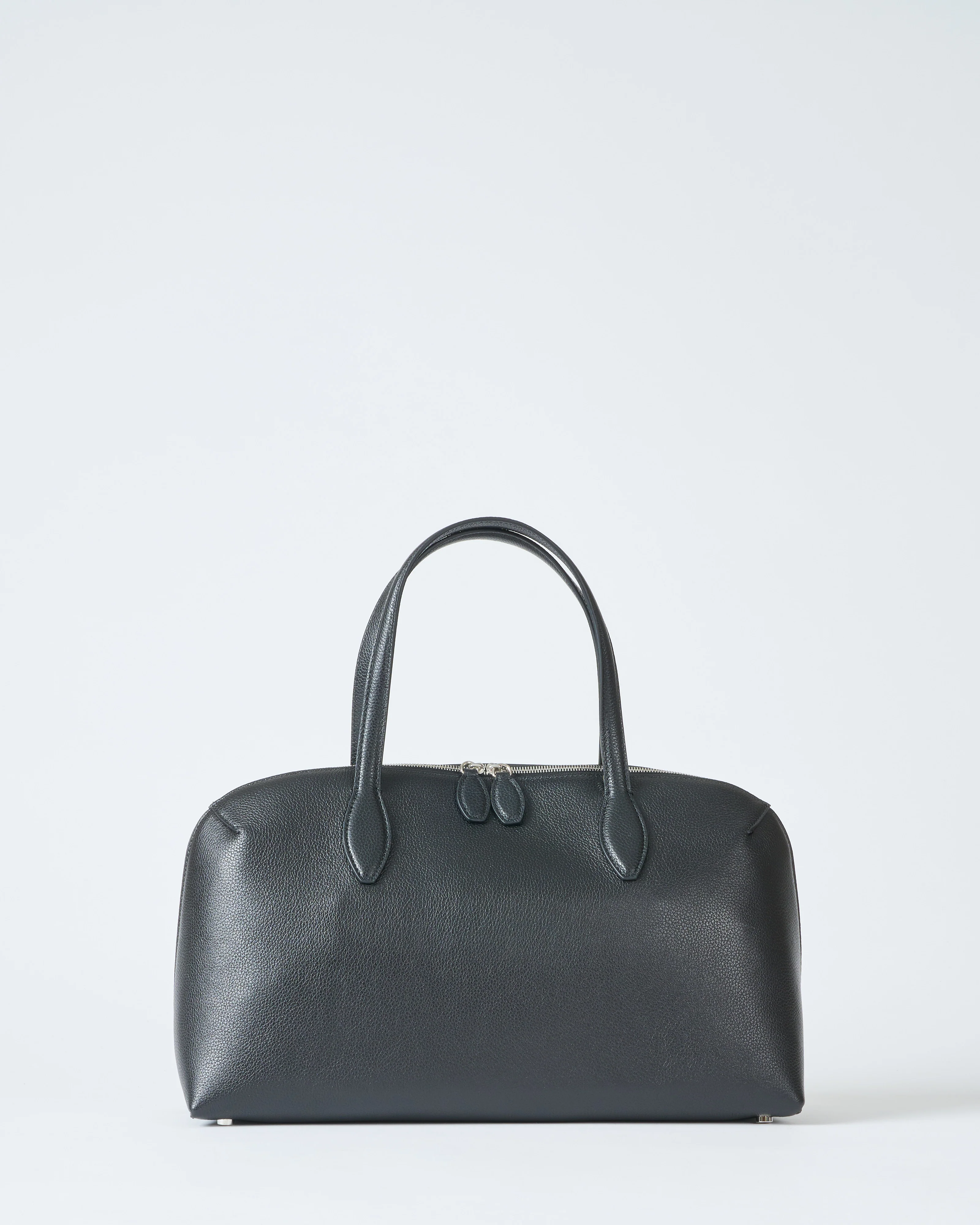 m grained leather day tote - Image 4