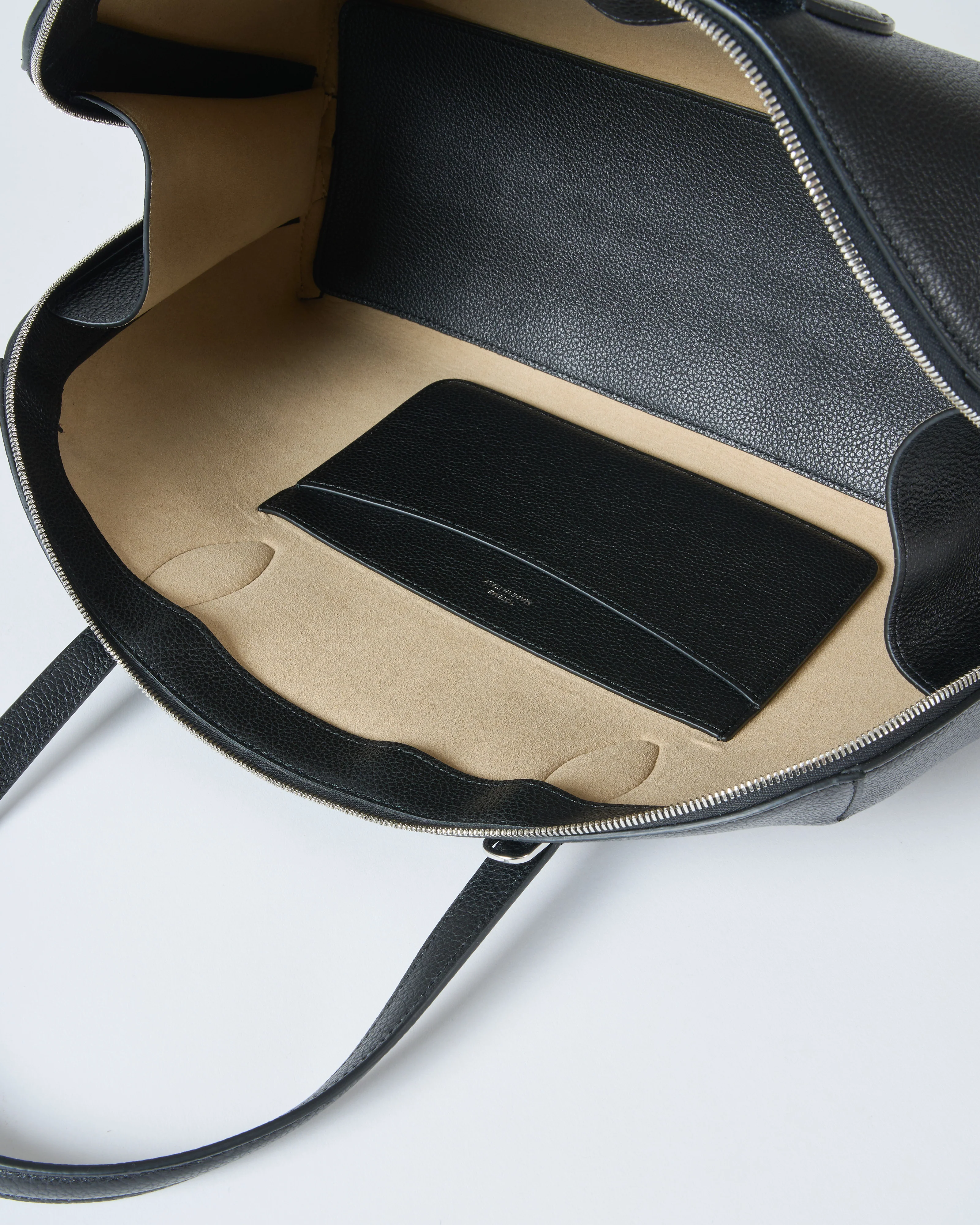 m grained leather day tote - Image 6