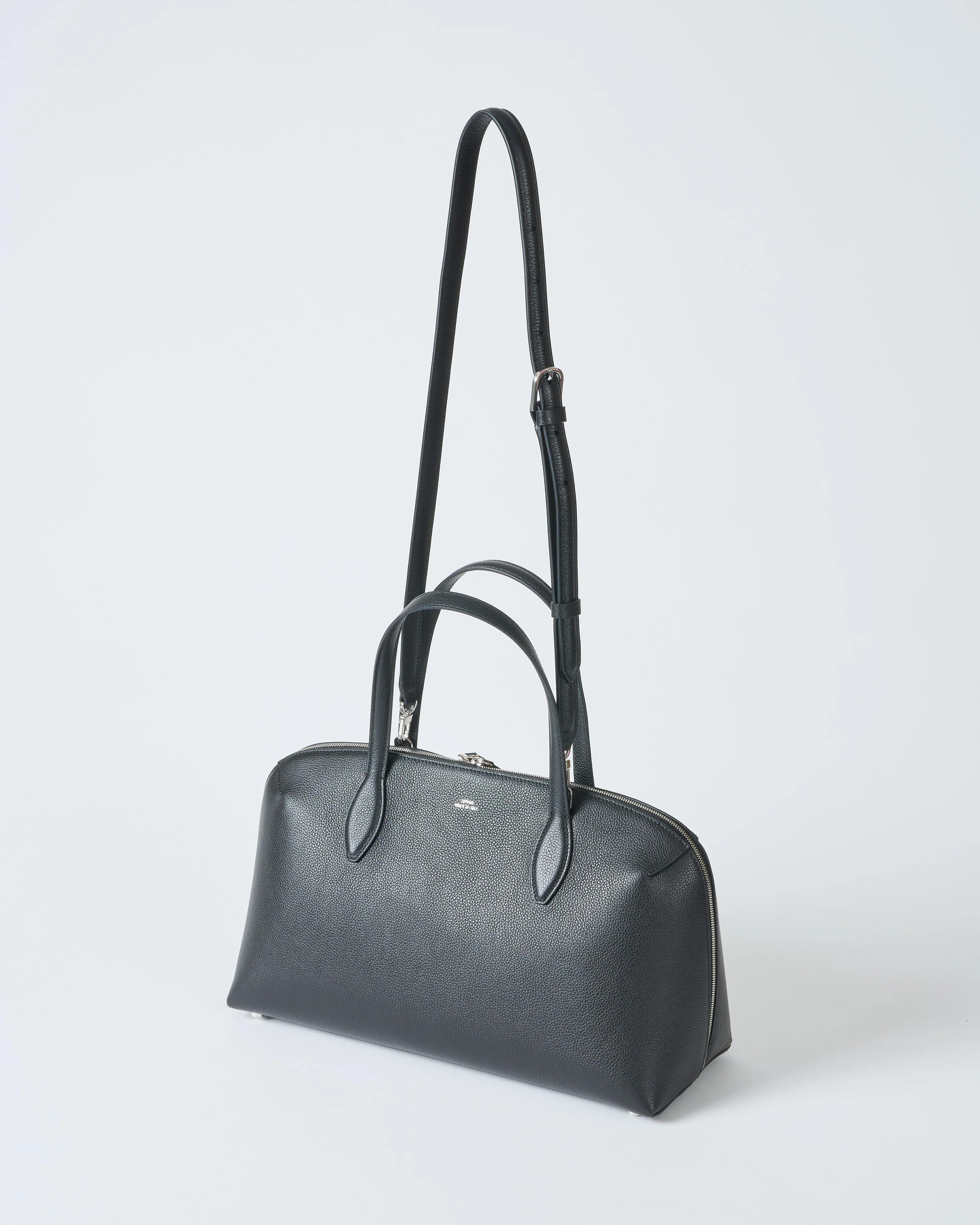 m grained leather day tote - Image 7