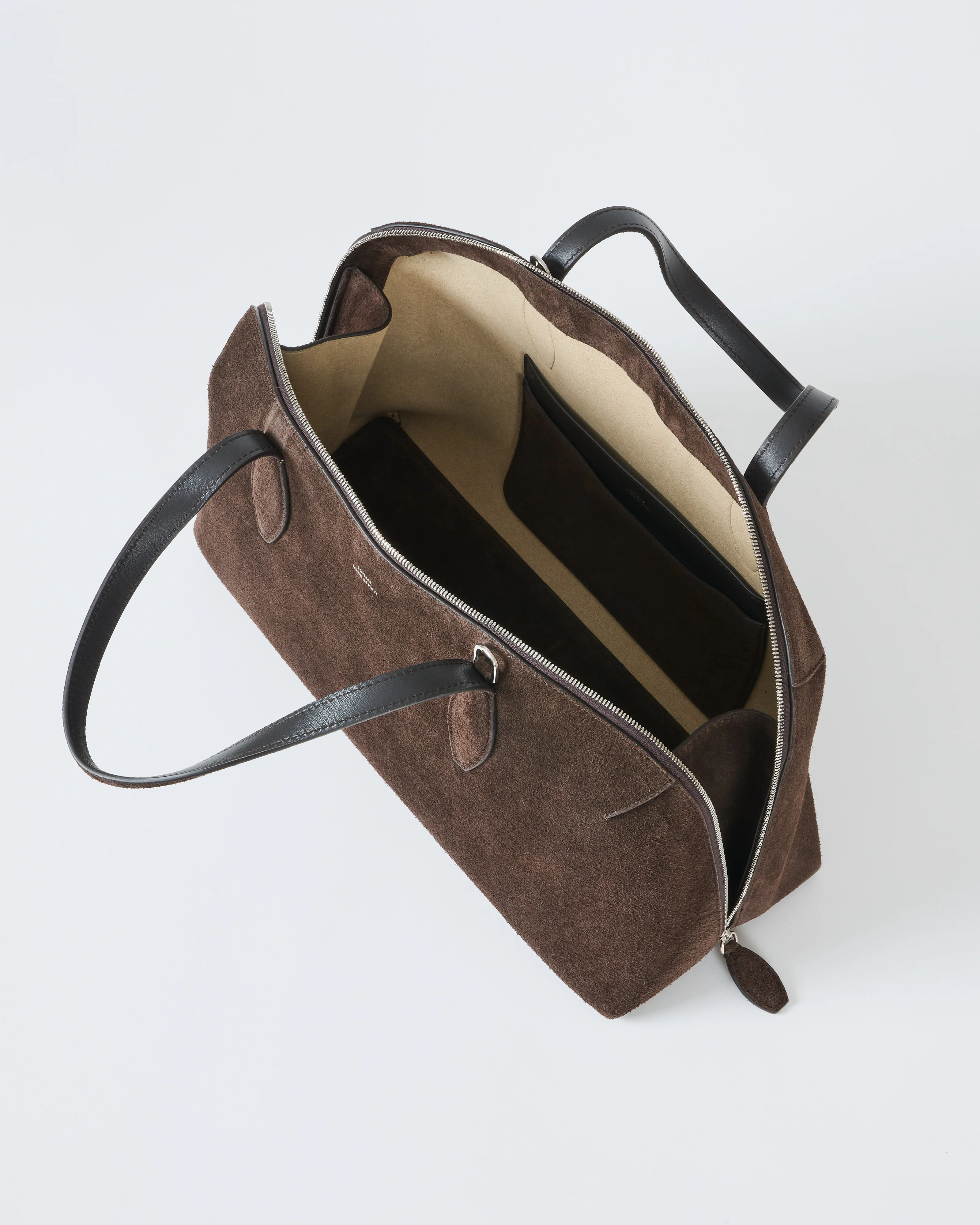 medium suede day tote - Image 6