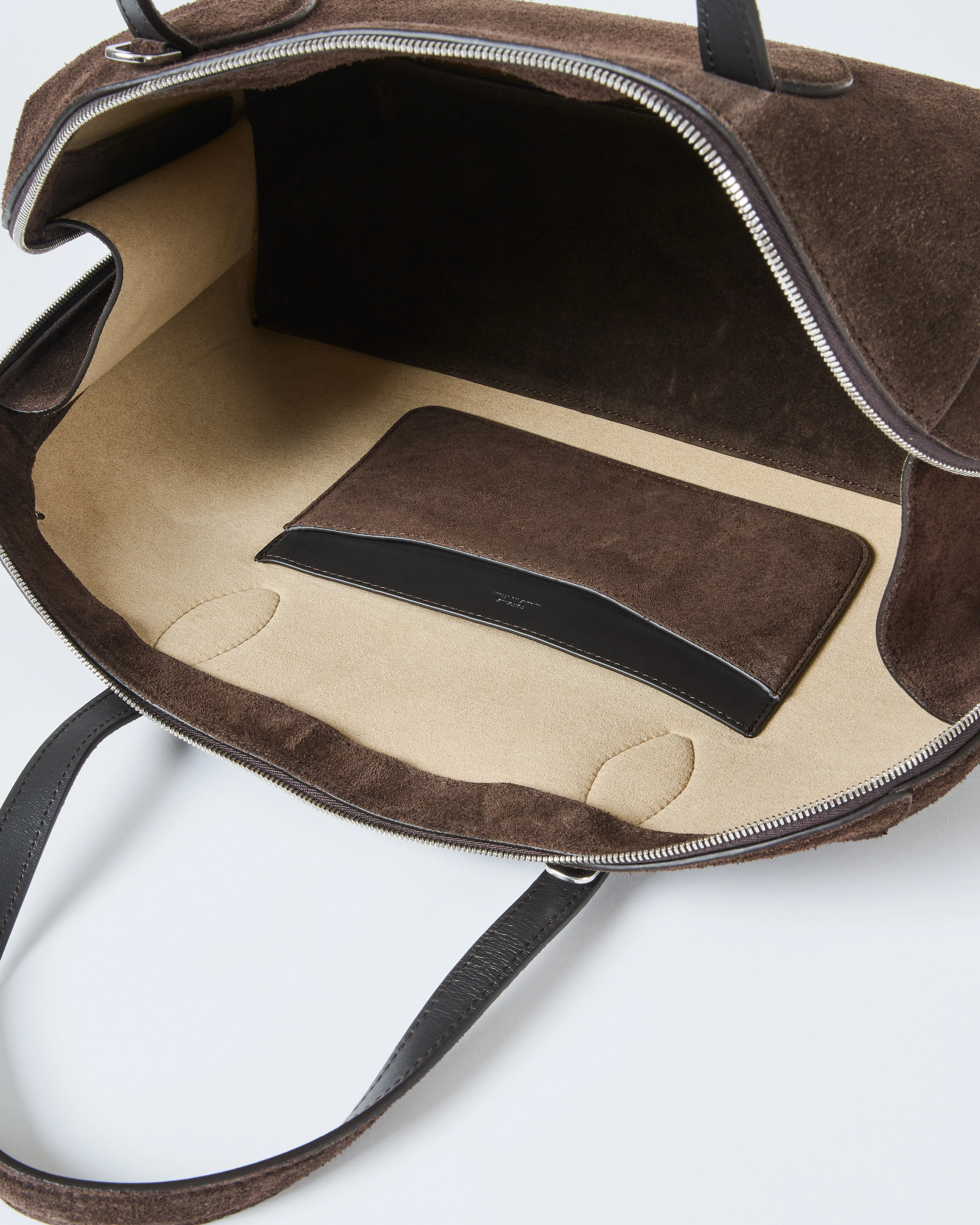 medium suede day tote - Image 7