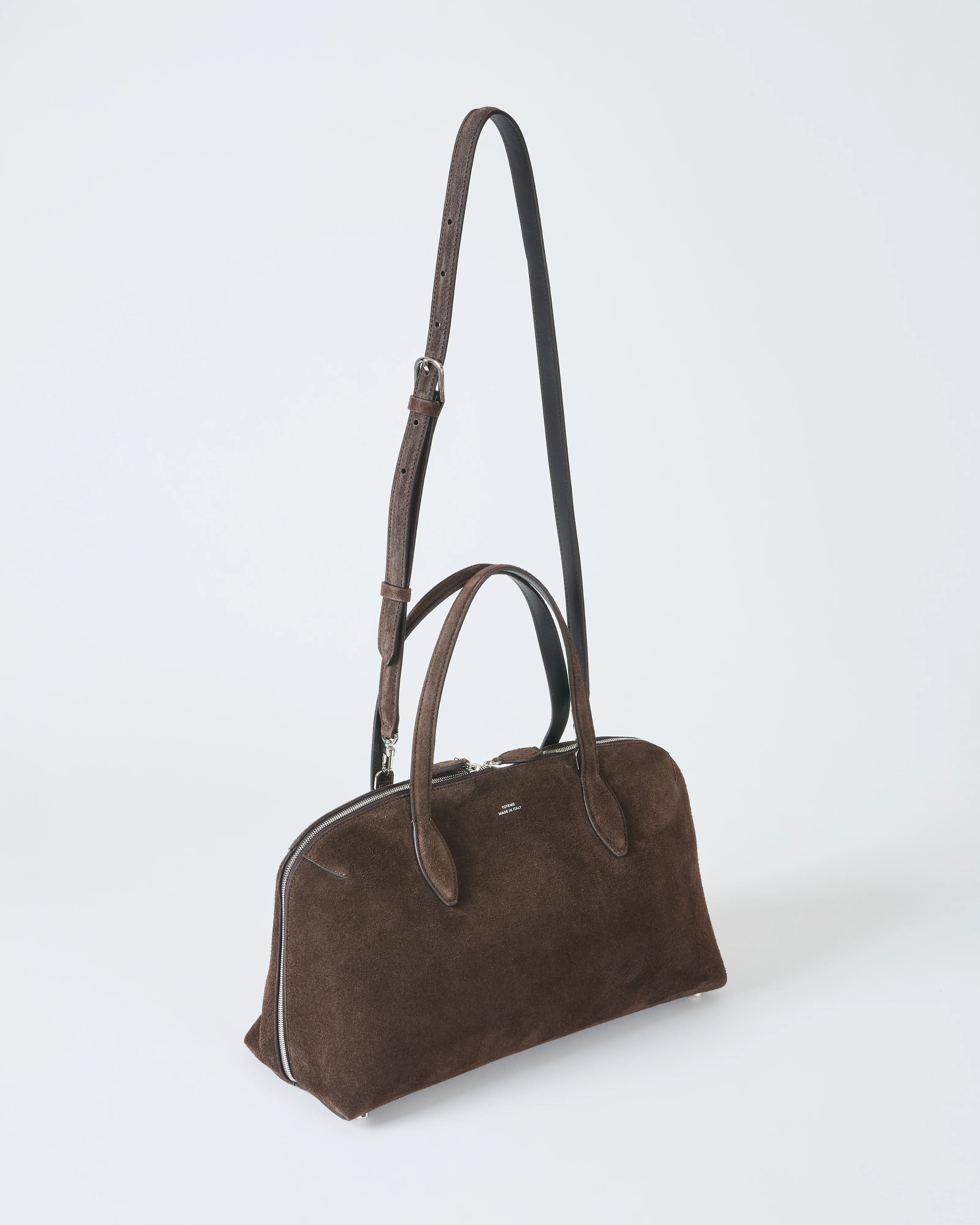 medium suede day tote - Image 8