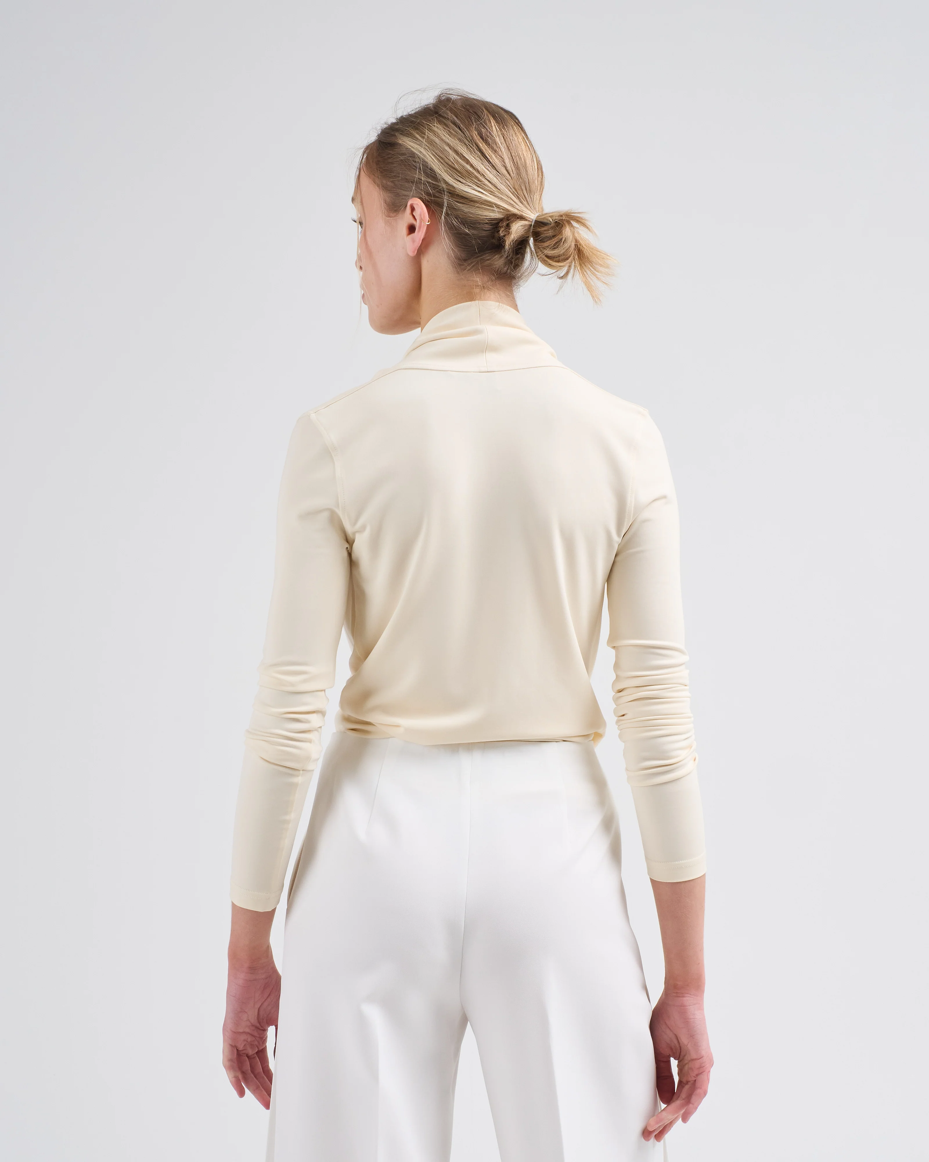 overlapped jersey top - Image 4